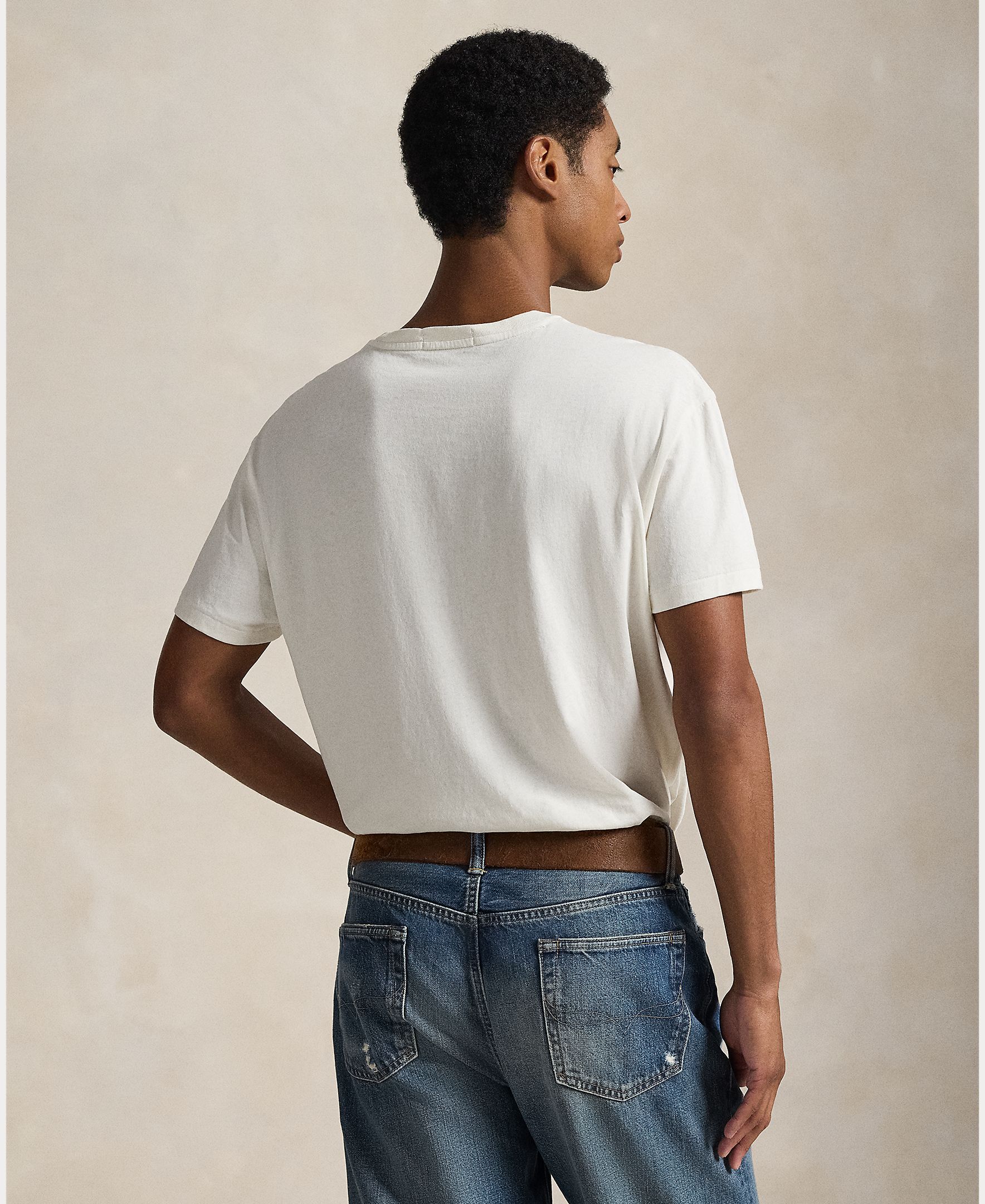 T-shirt com Polo Bear e em Algodão Branco-marfim-3
