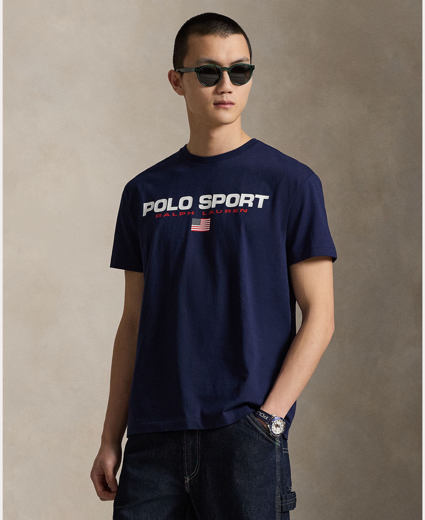 Imagem 0 de T-shirt de Algodão Polo Sport