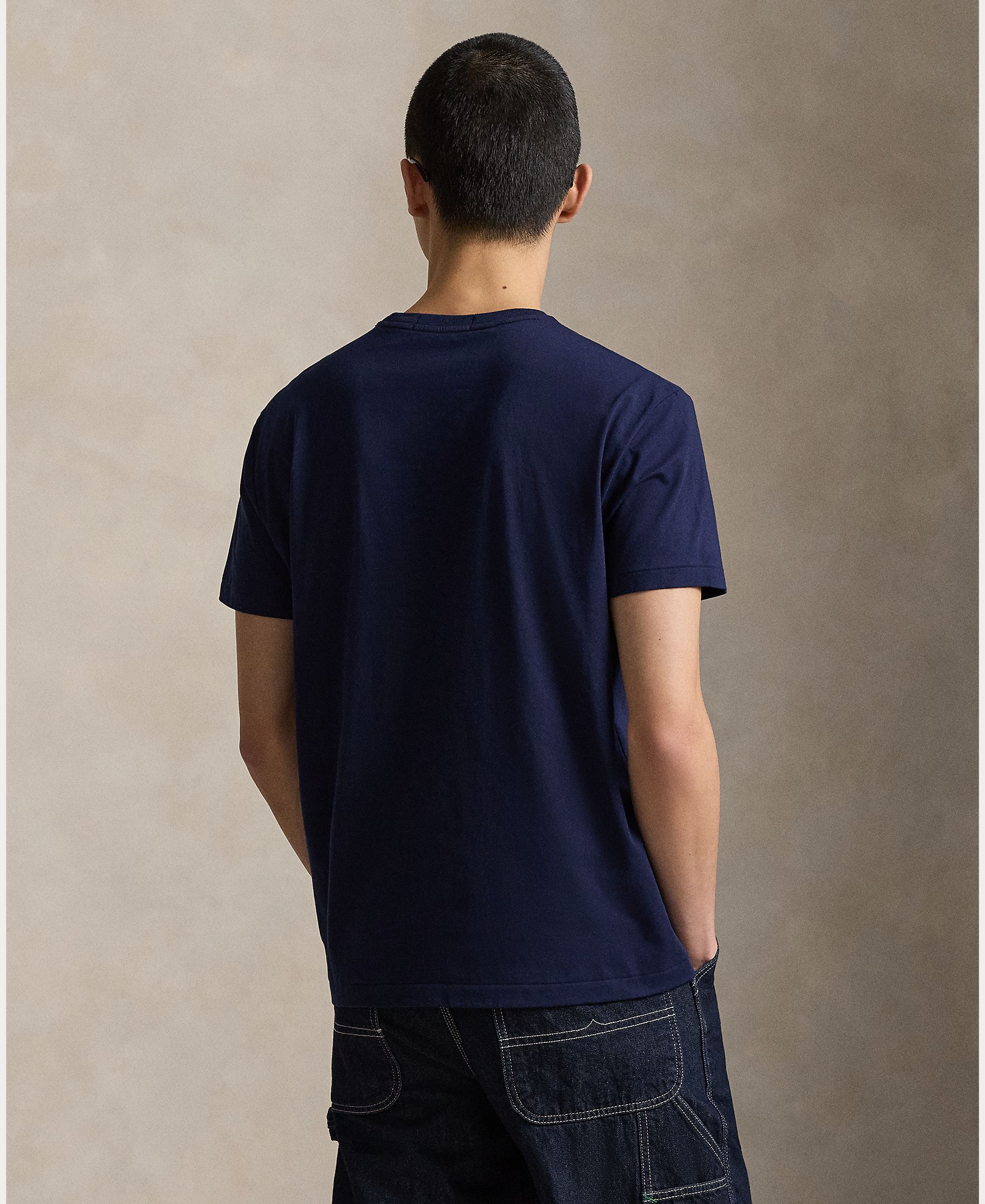 T-shirt de Algodão Polo Sport Azul-marinho-3