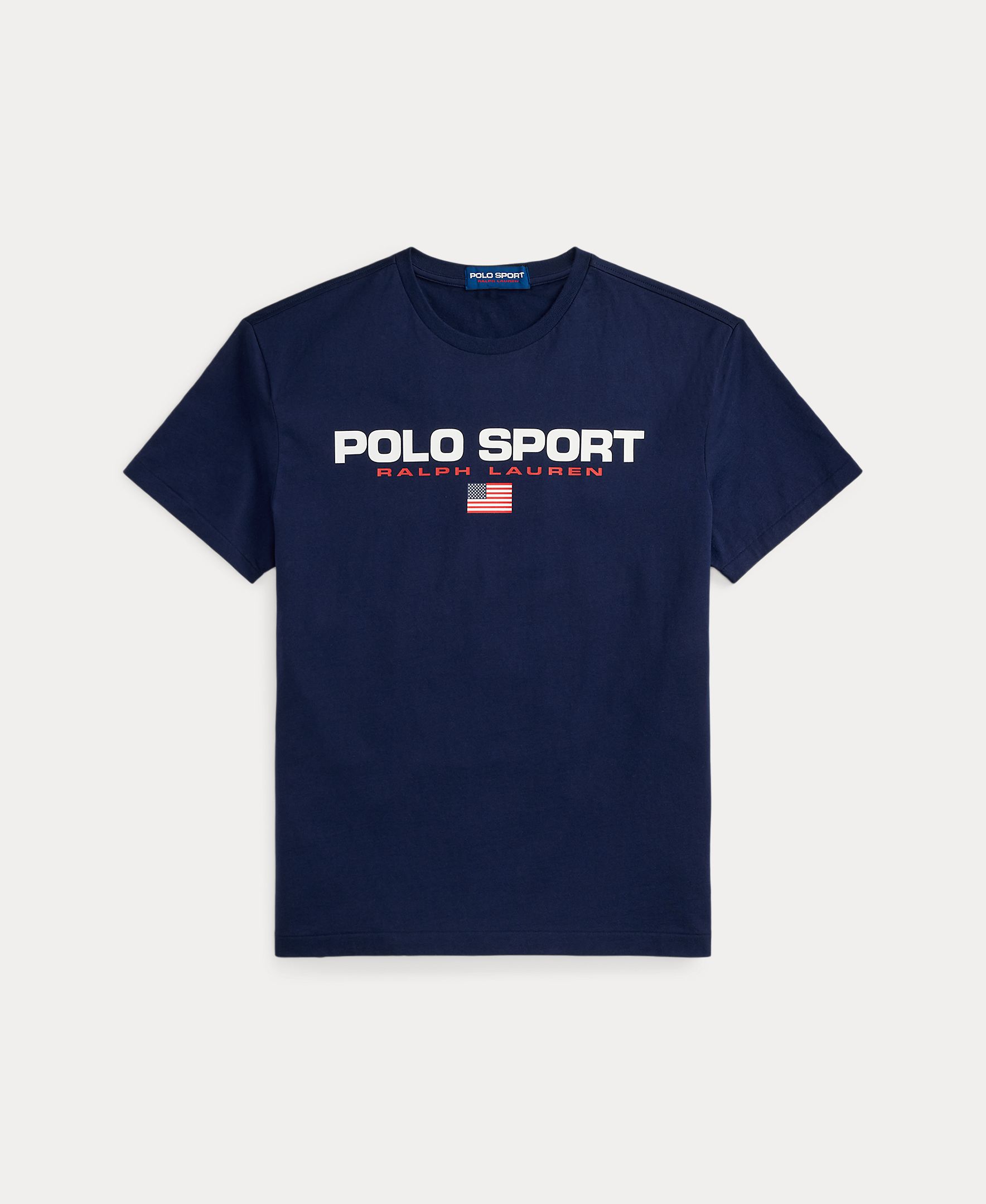 T-shirt de Algodão Polo Sport Azul-marinho-5