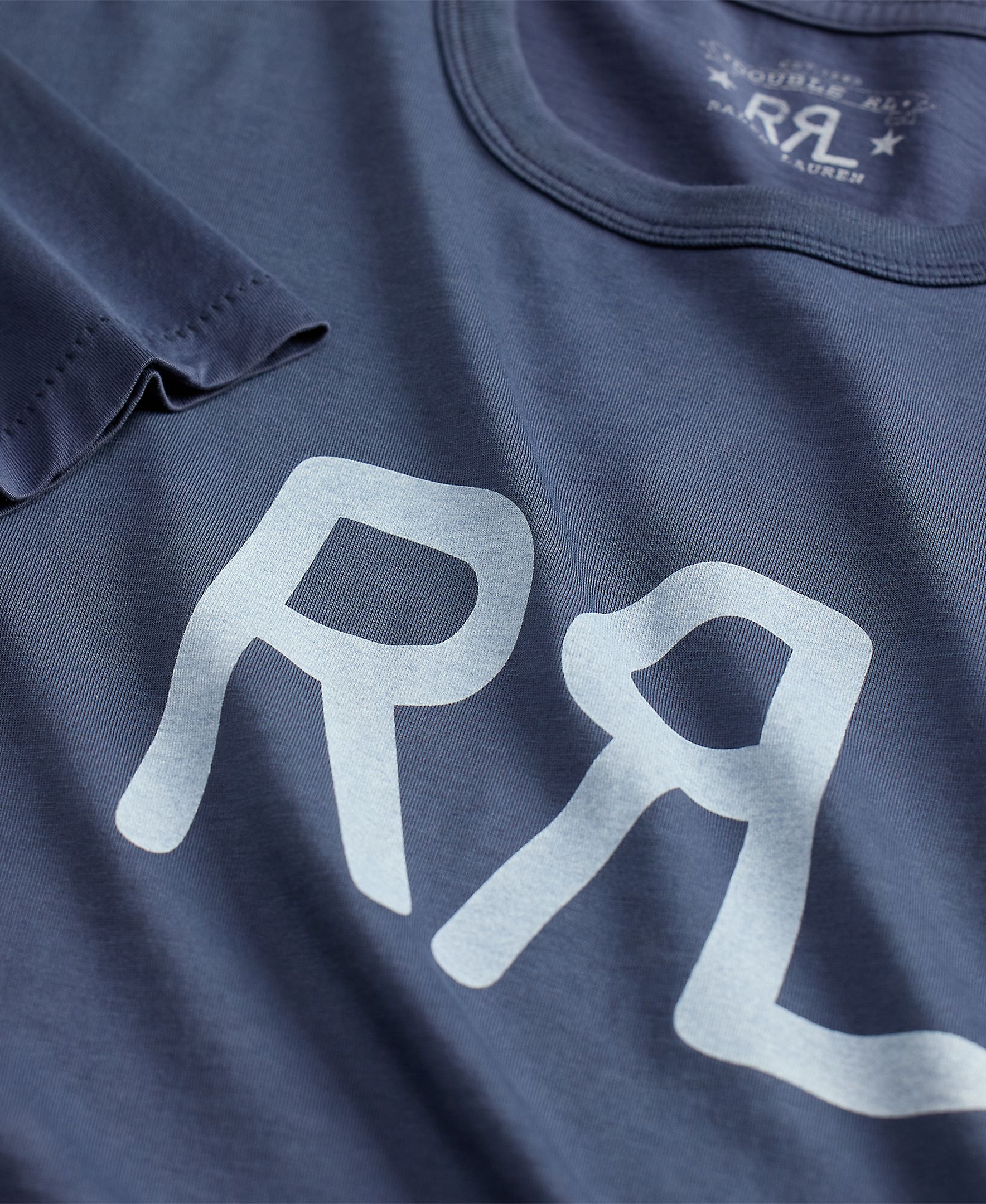 T-shirt Double RL Petróleo-3