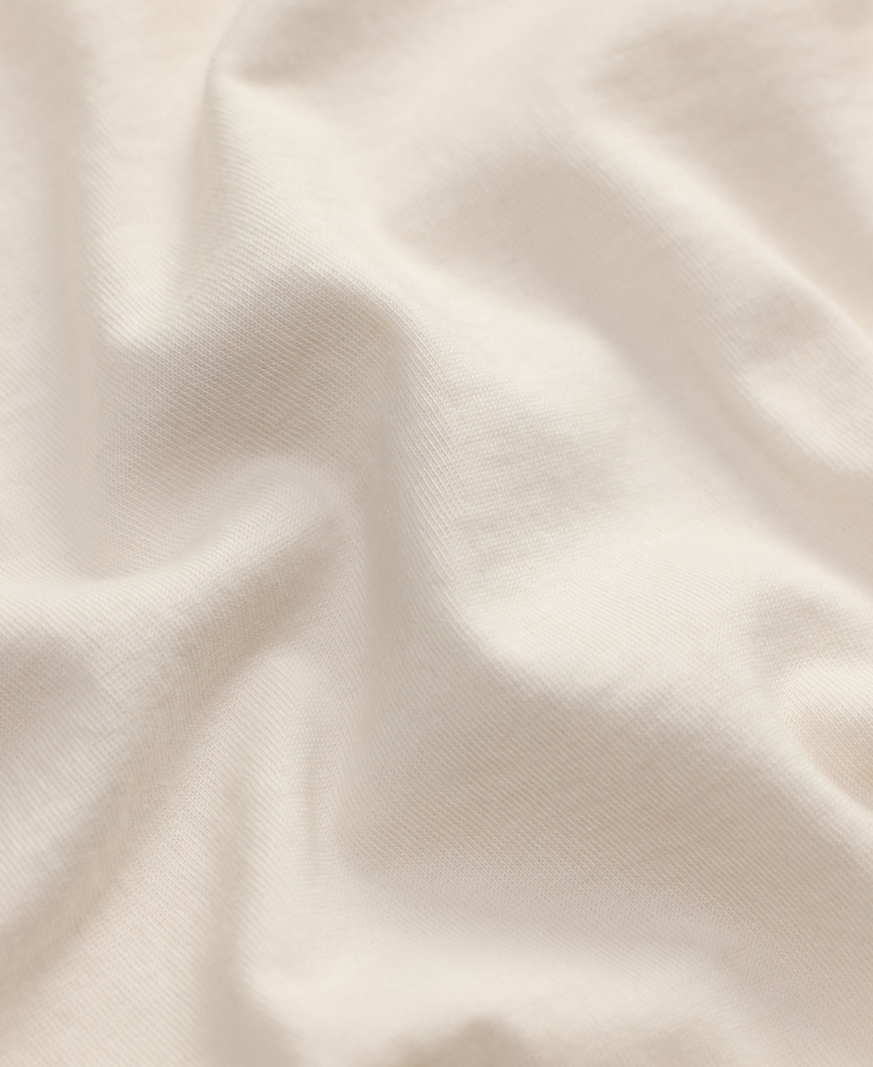 T-shirt de Algodão com Manga Curta Branco-5