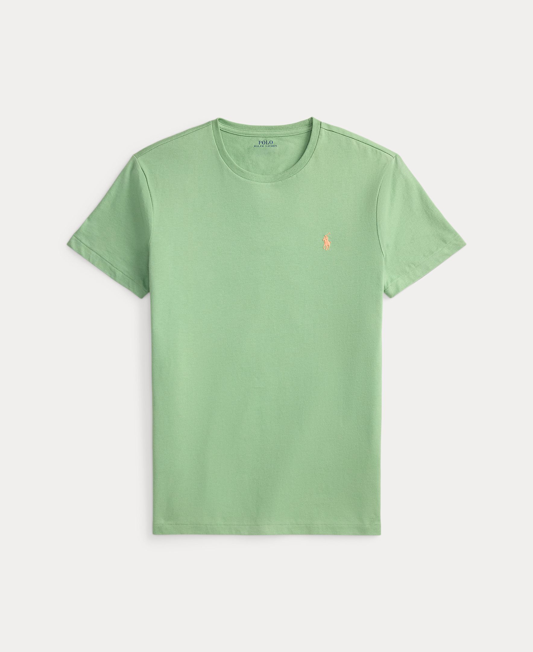 T-shirt com Logótipo Bordado e em Algodão Verde Bosque-5