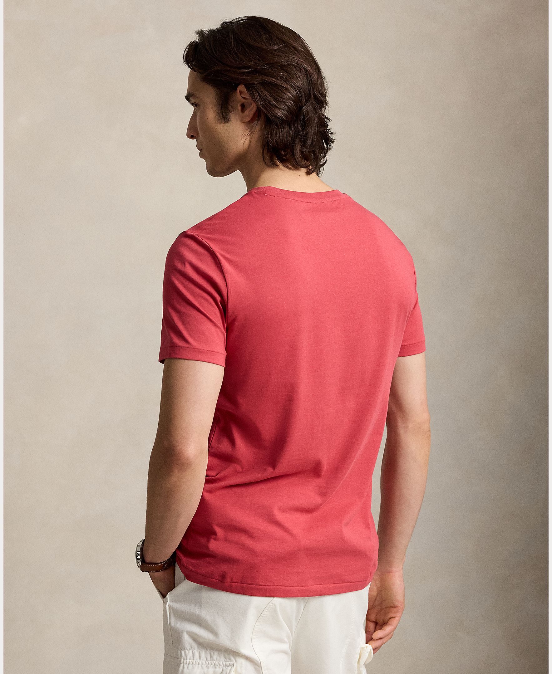 Camiseta de hombre de punto Bath Rosa - Polo Ralph Lauren - Rojo cereza Rojo cereza-3