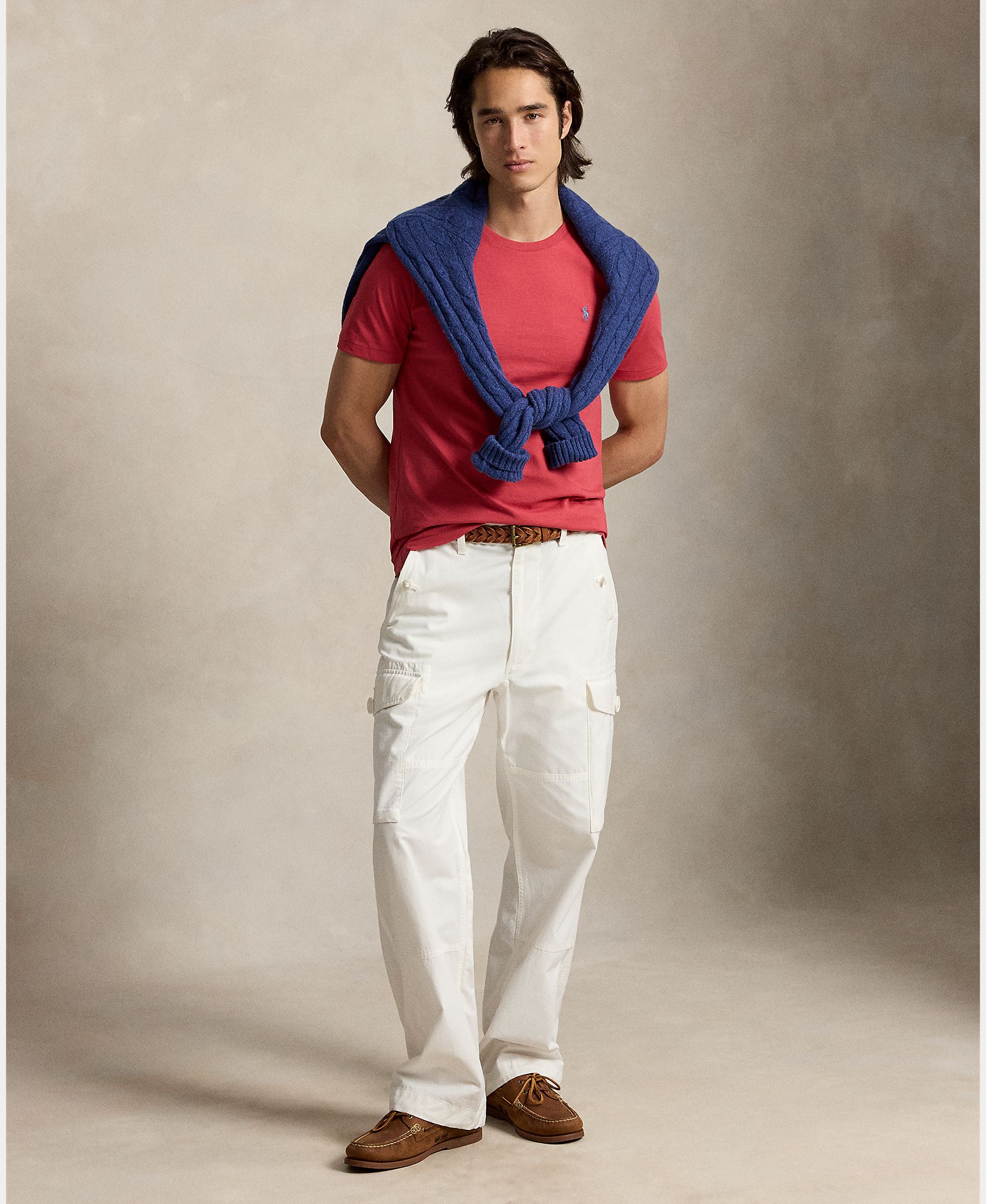 Camiseta de hombre de punto Bath Rosa - Polo Ralph Lauren - Rojo cereza Rojo cereza-6