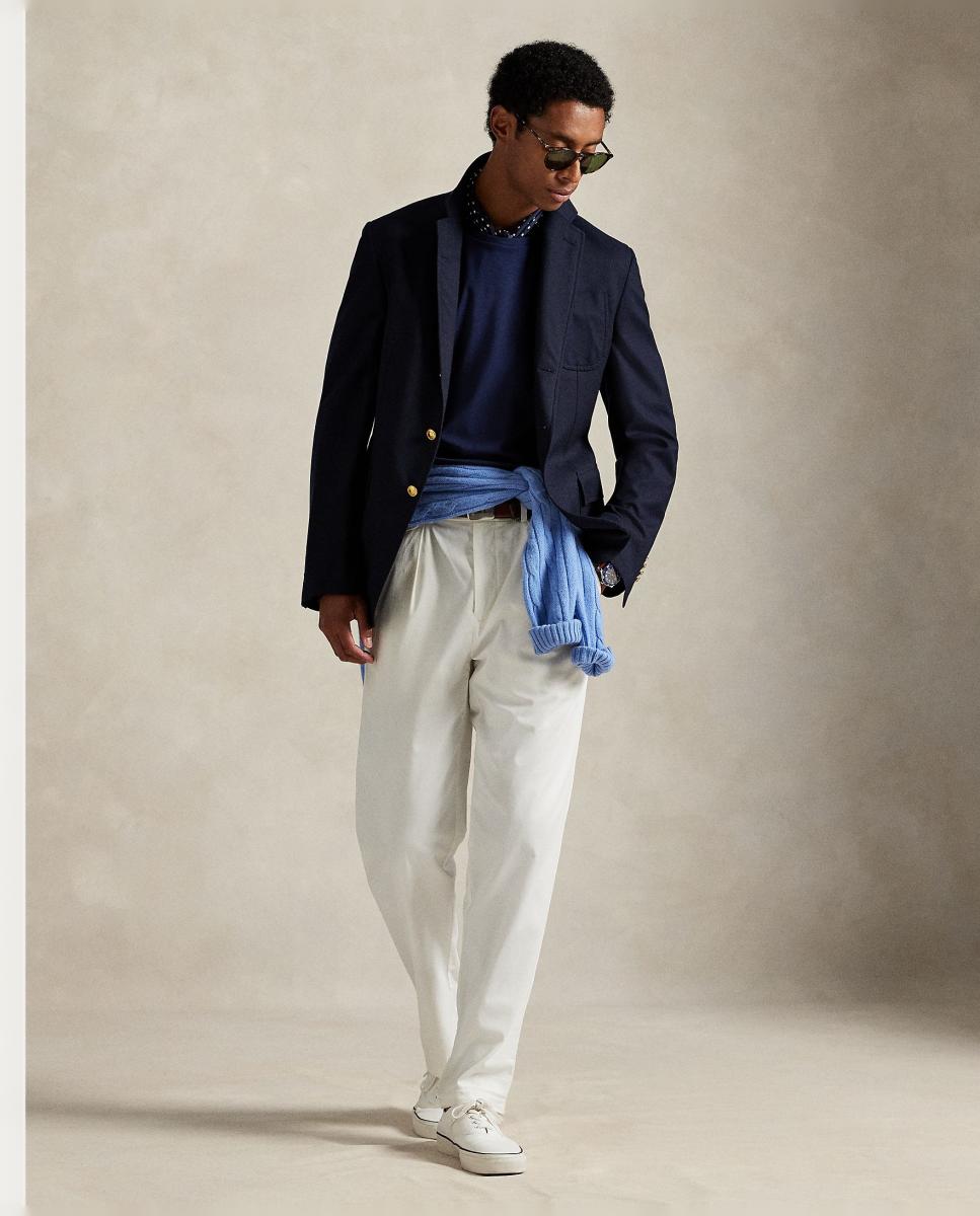 Camisola de Manga Comprida e em Algodão Azul-marinho-6