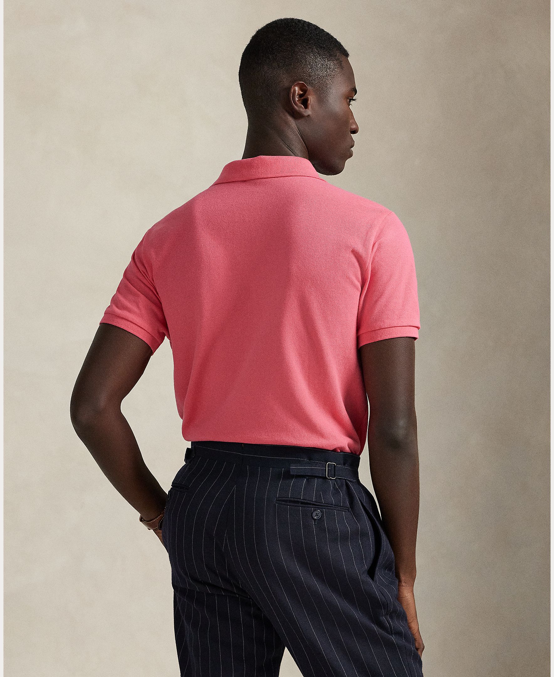Polo de Piqué Custom Fúcsia-3