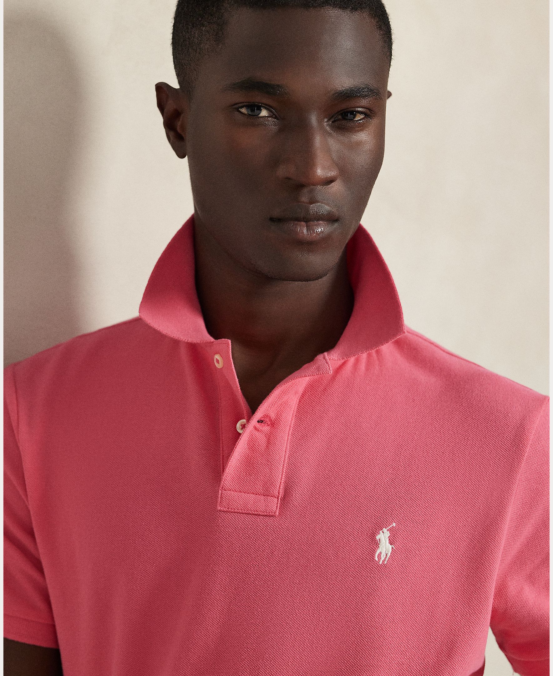 Polo de Piqué Custom Fúcsia-4