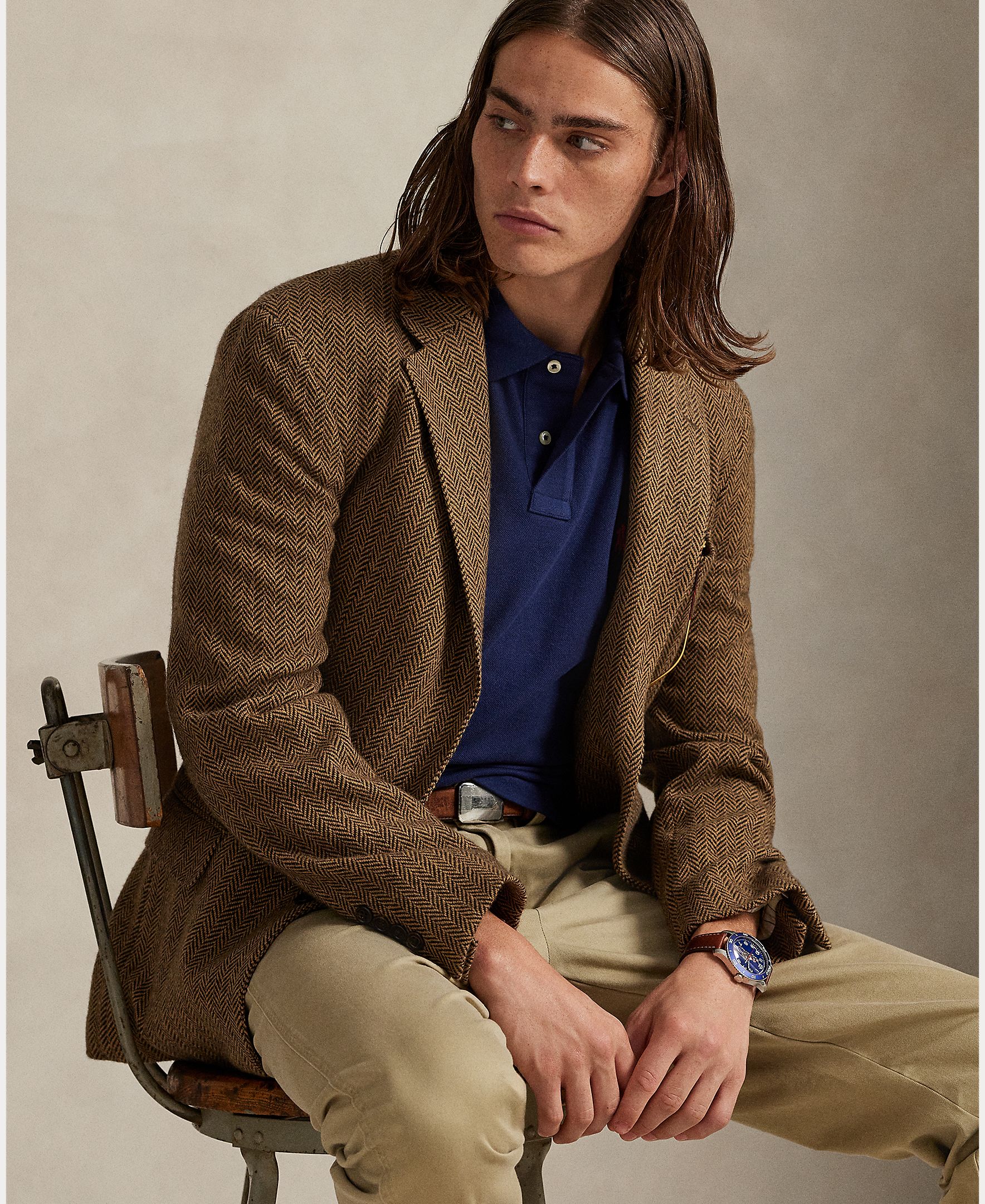 Polo de hombre de piqué Newport/Rojo - Polo Ralph Lauren - Azul marino Azul marino-5