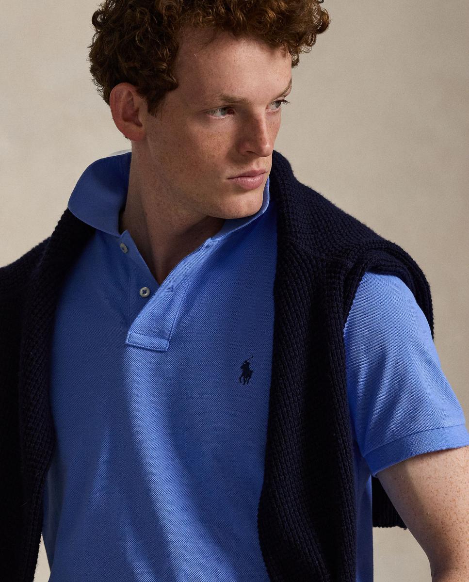 Polo de hombre de piqué marino Newport/Rojo - Polo Ralph Lauren - Azul Azul-4