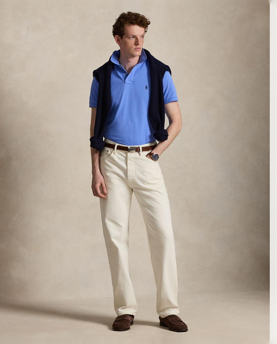 Polo de hombre de piqué marino Newport/Rojo - Polo Ralph Lauren - Azul Azul-8