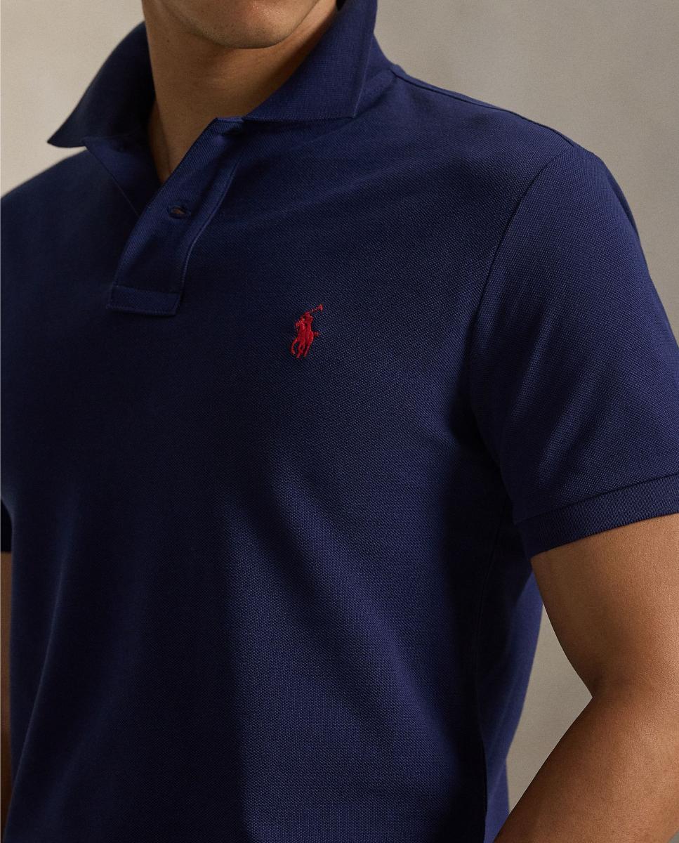 Polo de piqué Slim Fit de hombre Dosel Oliva - Polo Ralph Lauren - Azul marino Azul marino-4