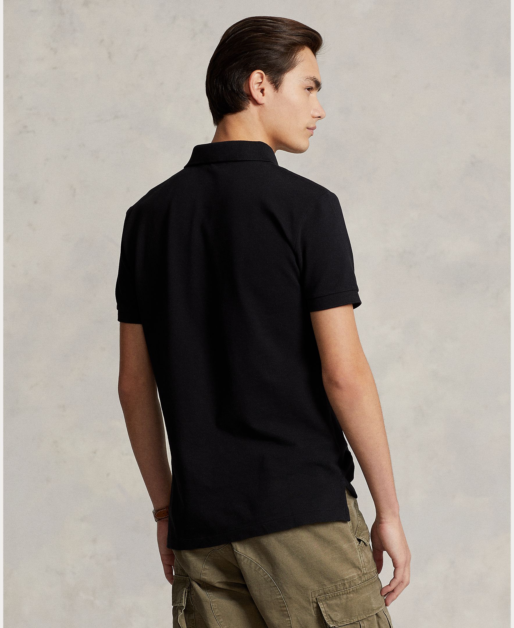 Polo de piqué Slim Fit de hombre Dosel Oliva - Polo Ralph Lauren - Negro Negro-4