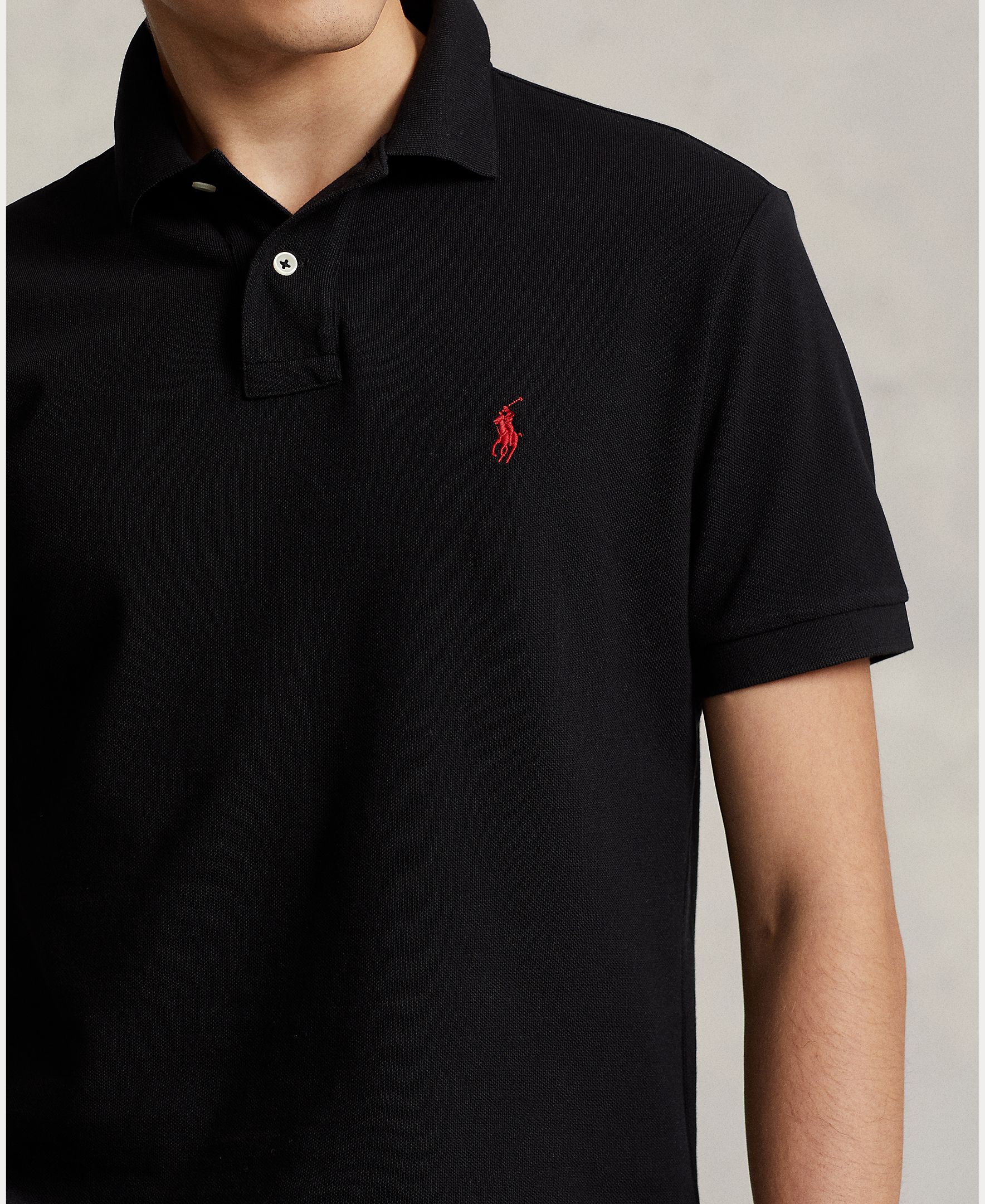 Polo de piqué Slim Fit de hombre Dosel Oliva - Polo Ralph Lauren - Negro Negro-5
