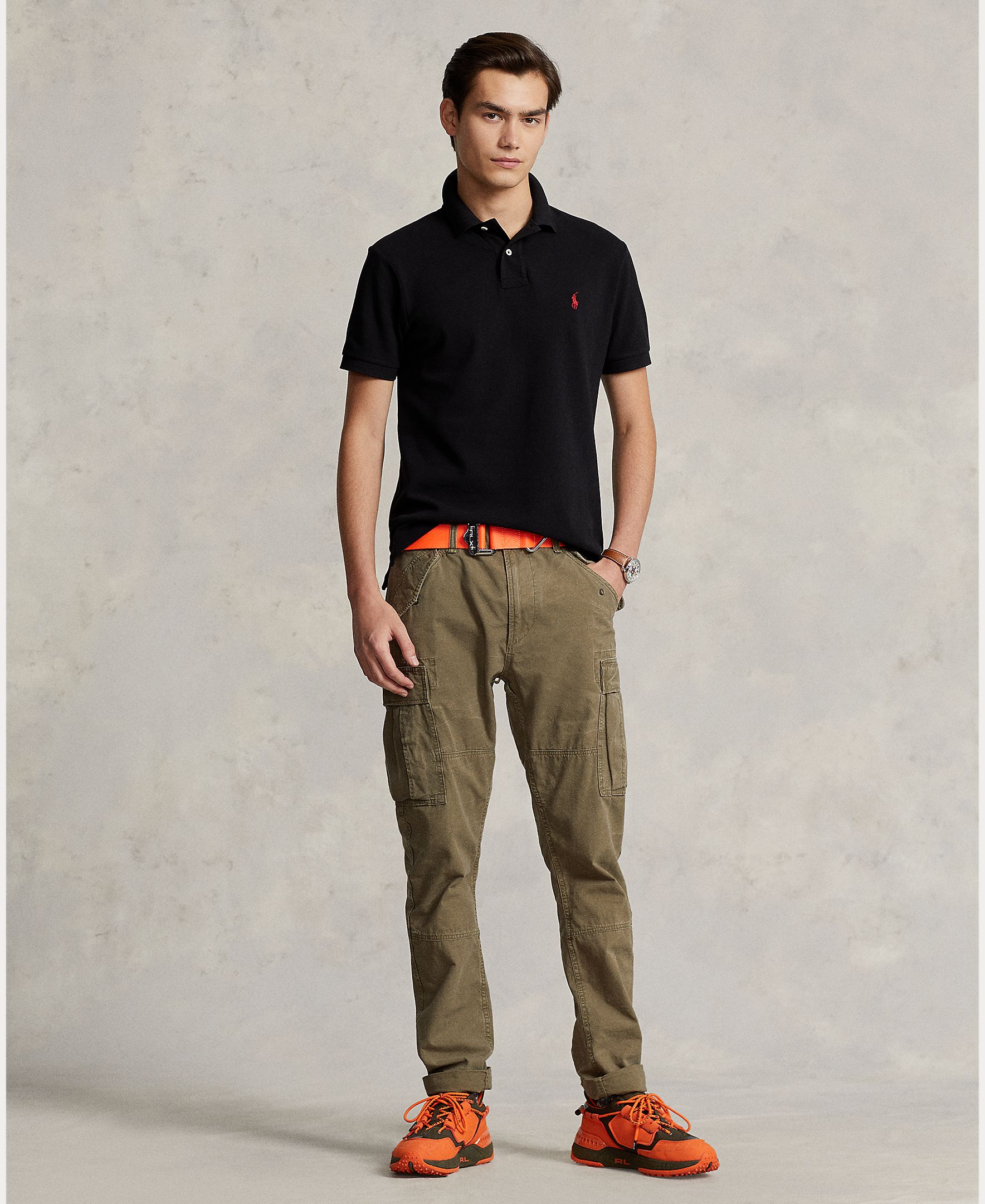 Polo de piqué Slim Fit de hombre Dosel Oliva - Polo Ralph Lauren - Negro Negro-8