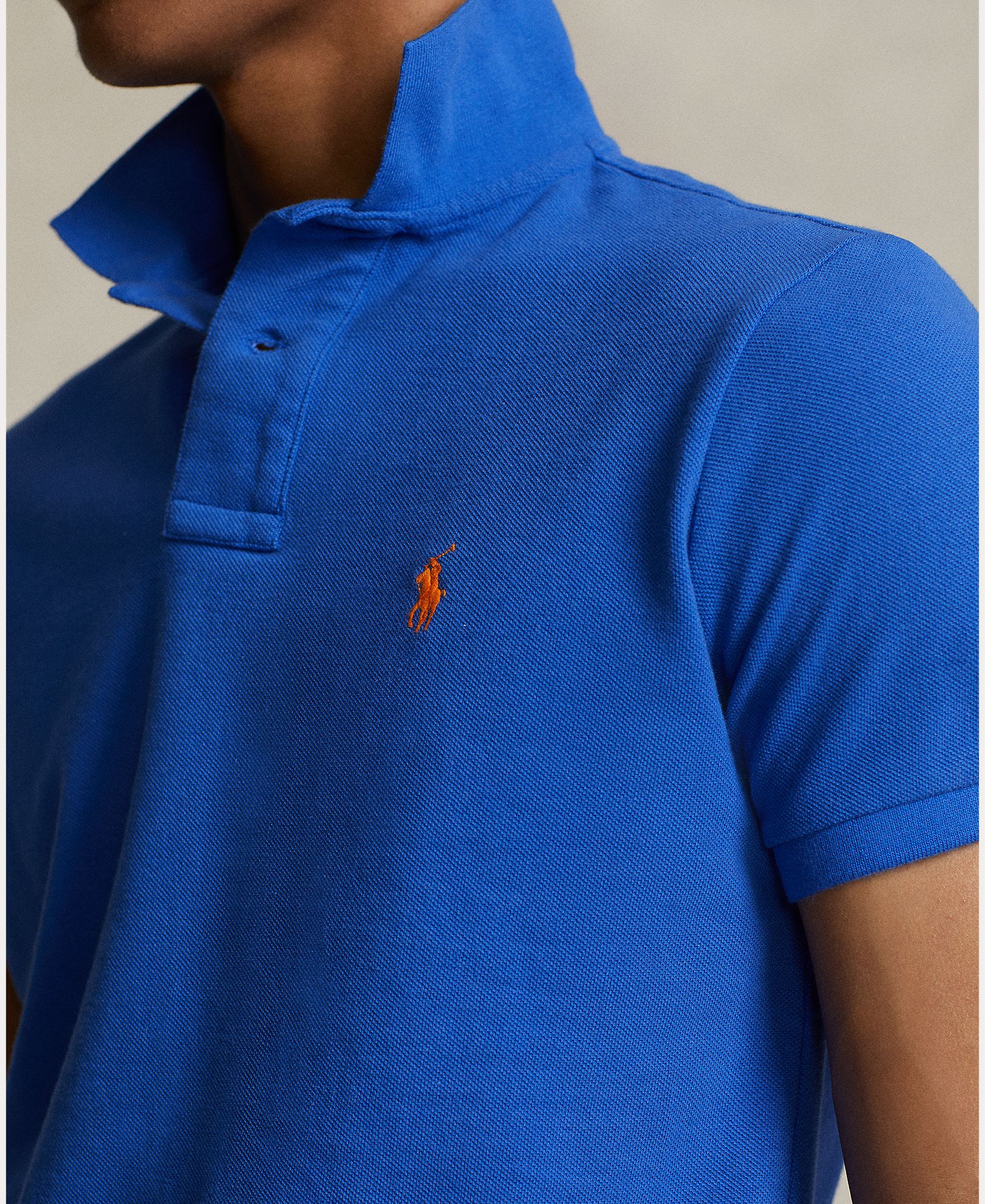 Polo de hombre de piqué Azul marino Newport/Rojo - Polo Ralph Lauren - Azul índigo Azul índigo-4