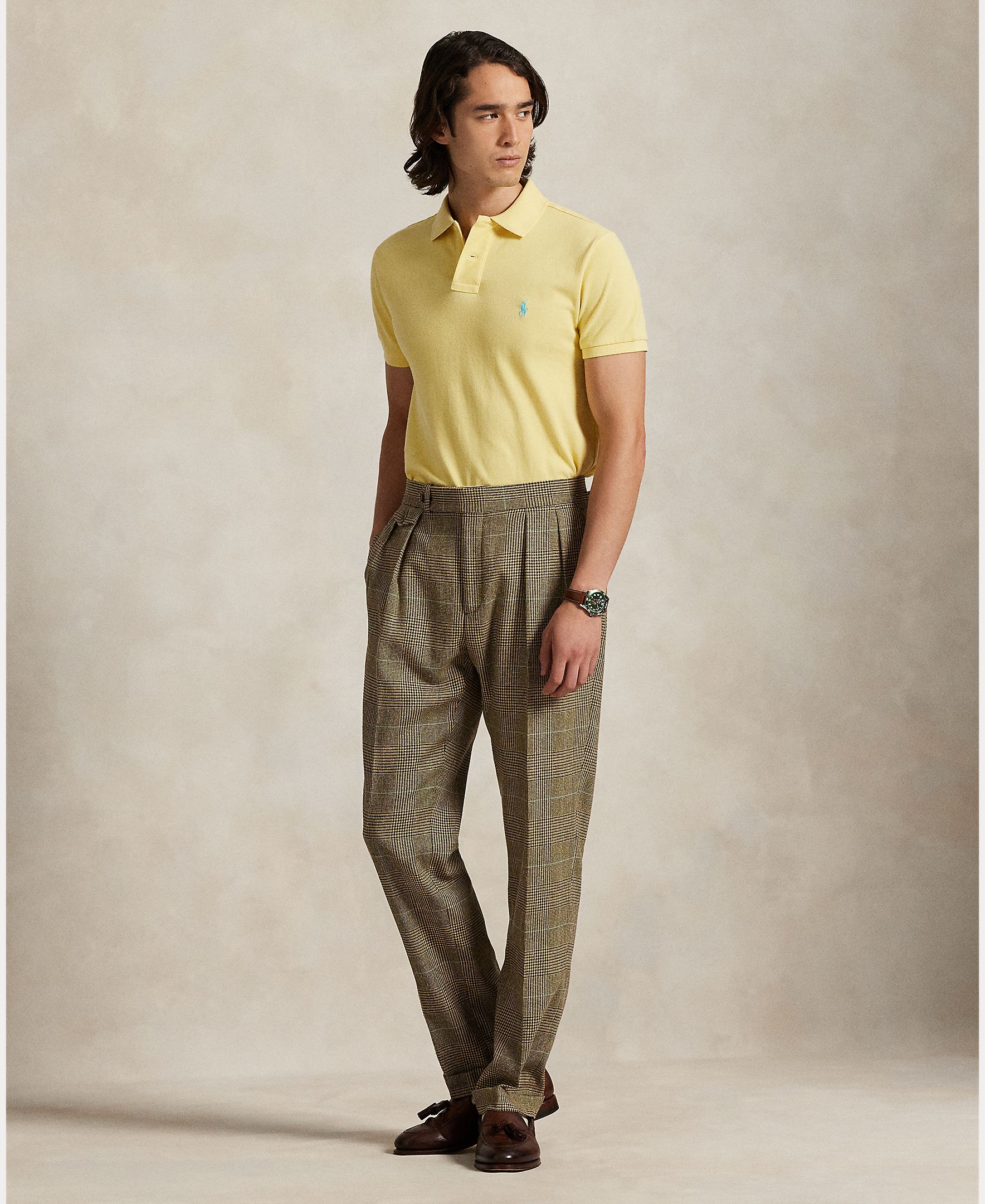Polo de Piqué Custom Amarelo-7