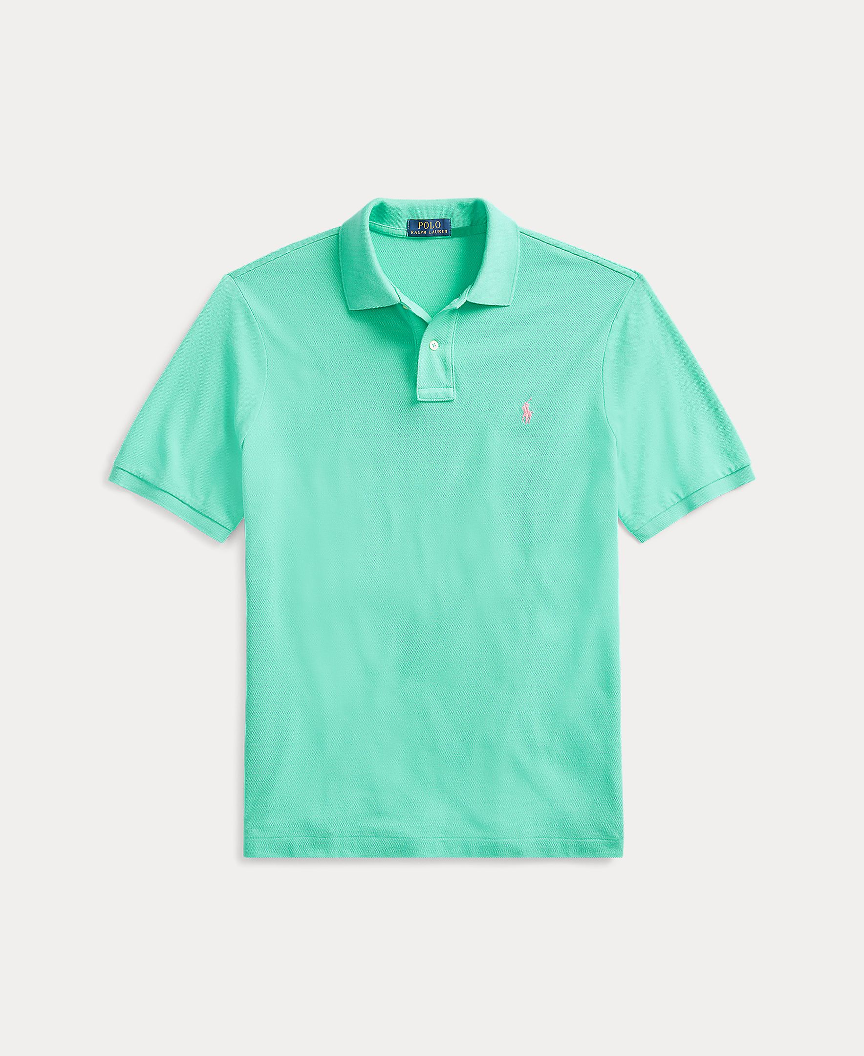 Polo Piqué Slim Fit Verde luminoso-6
