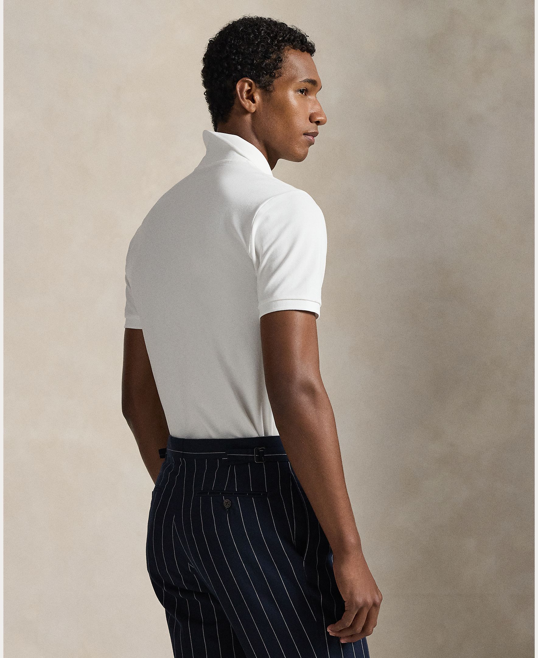 Polo de hombre elástico Custom Slim Fit Verde - Polo Ralph Lauren - Blanco Blanco-3