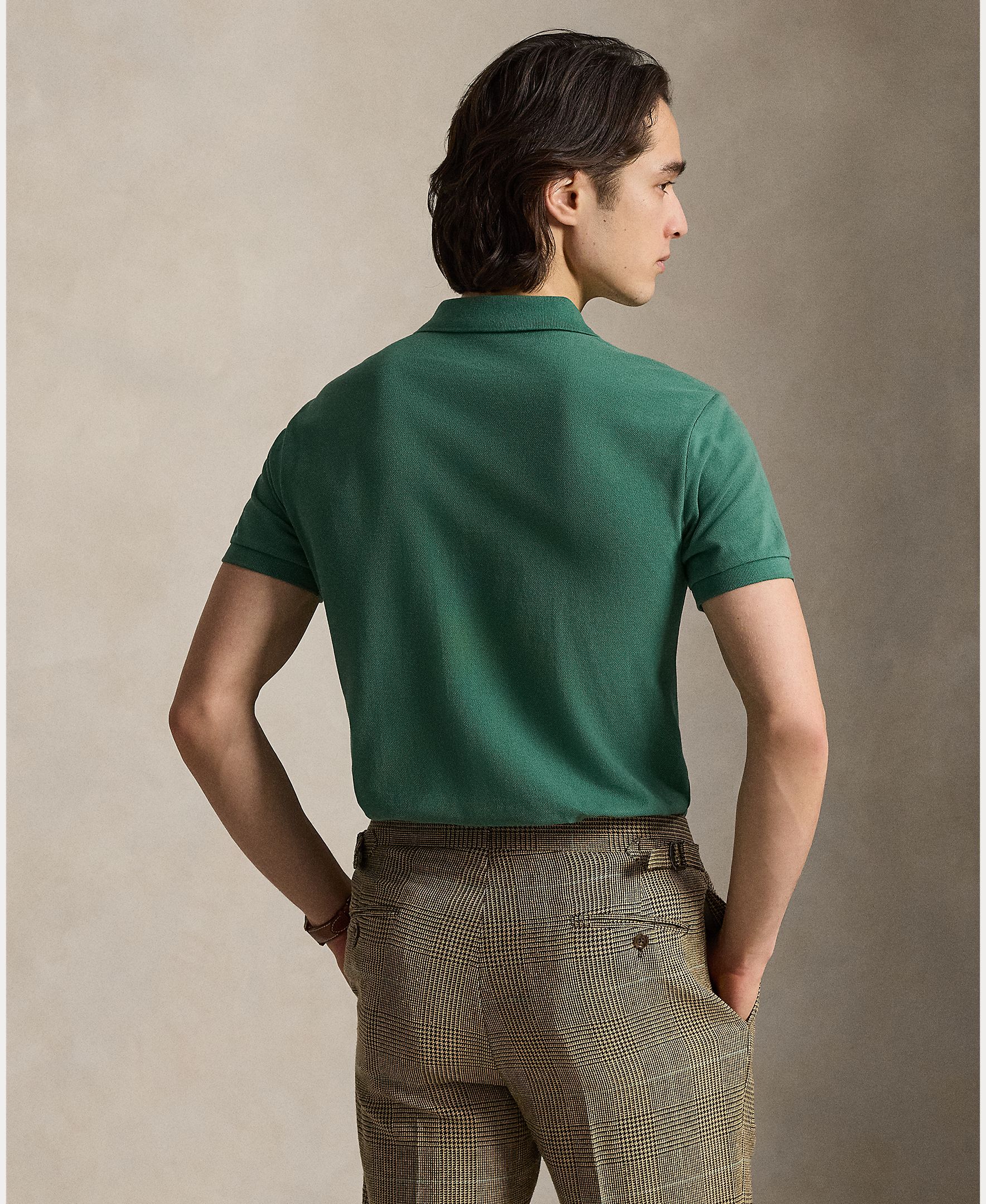 Polo Piqué Regular Fit Verde Jade-3