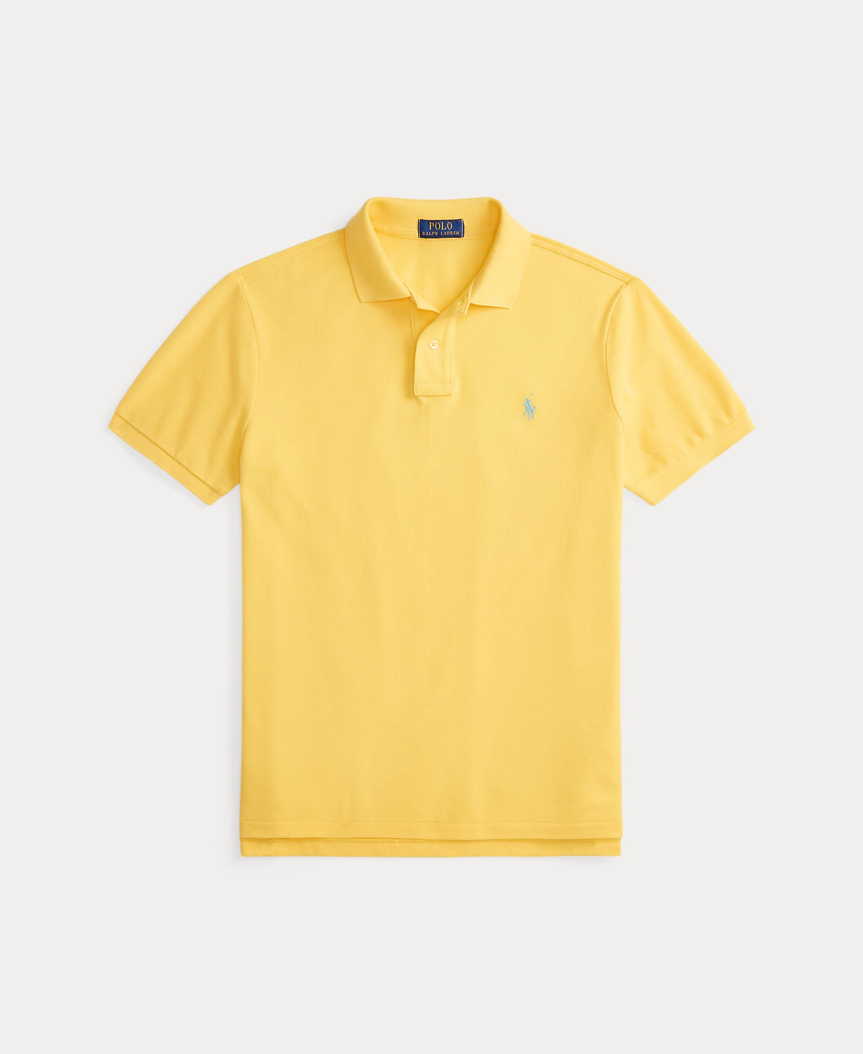Polo Piqué Regular Fit Amarelo-5