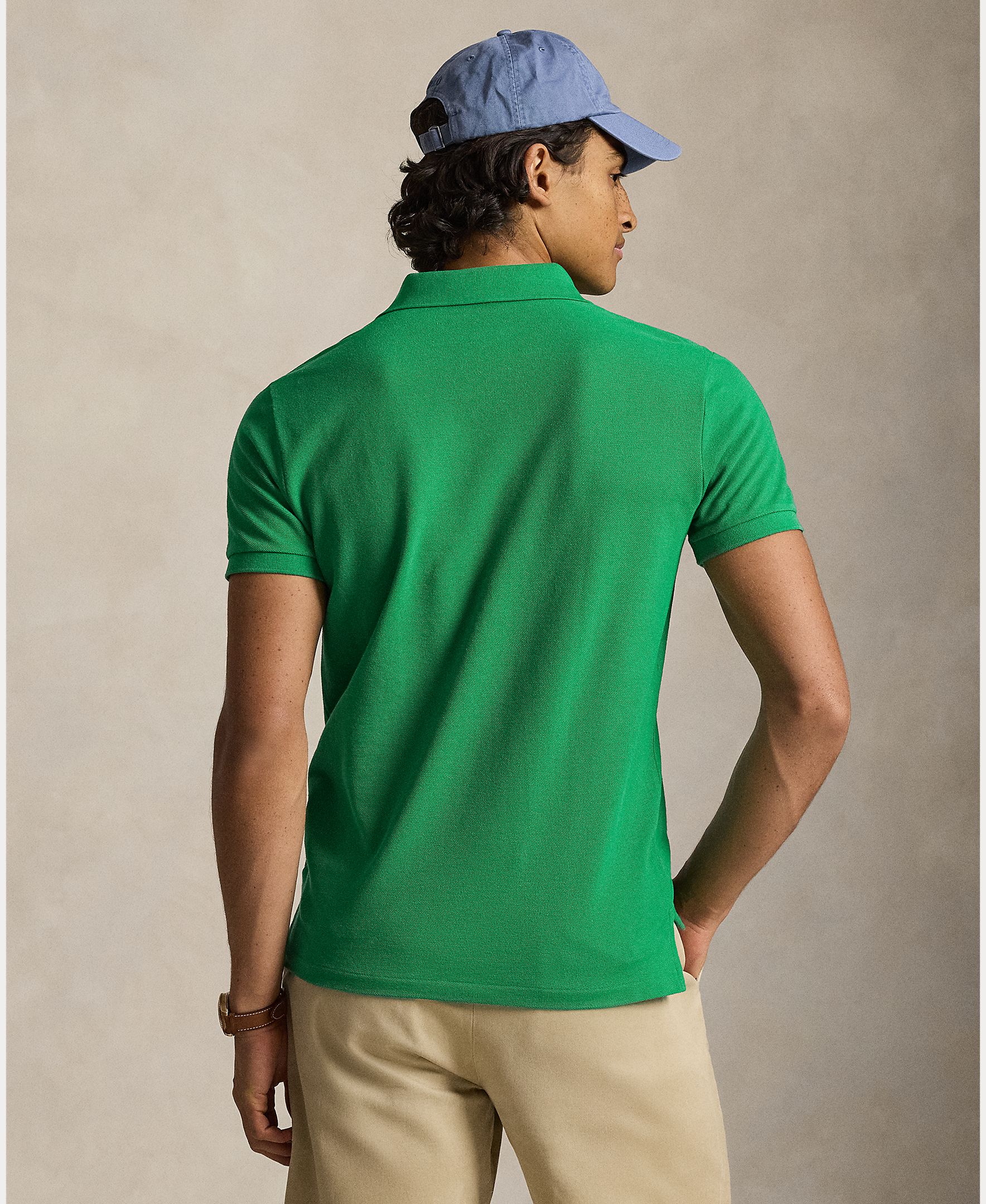 Polo Piqué Regular Fit Verde Pinheiro-3