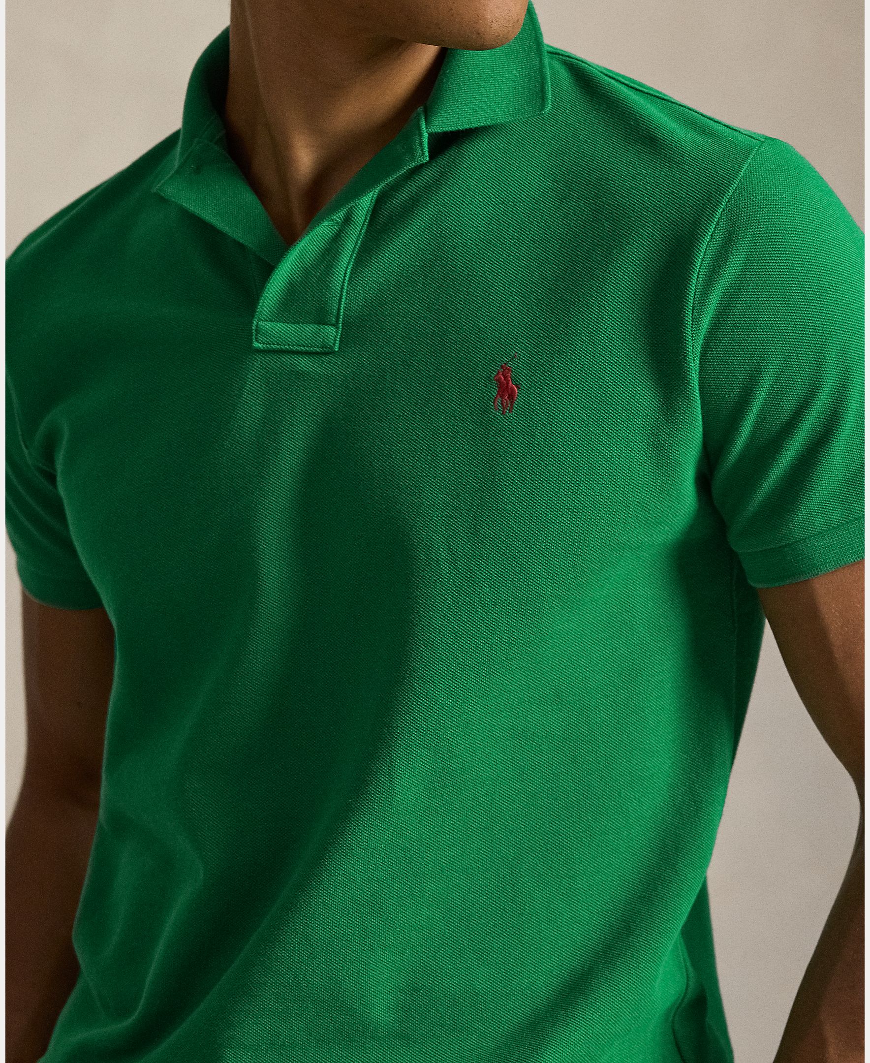 Polo Piqué Regular Fit Verde Pinheiro-4