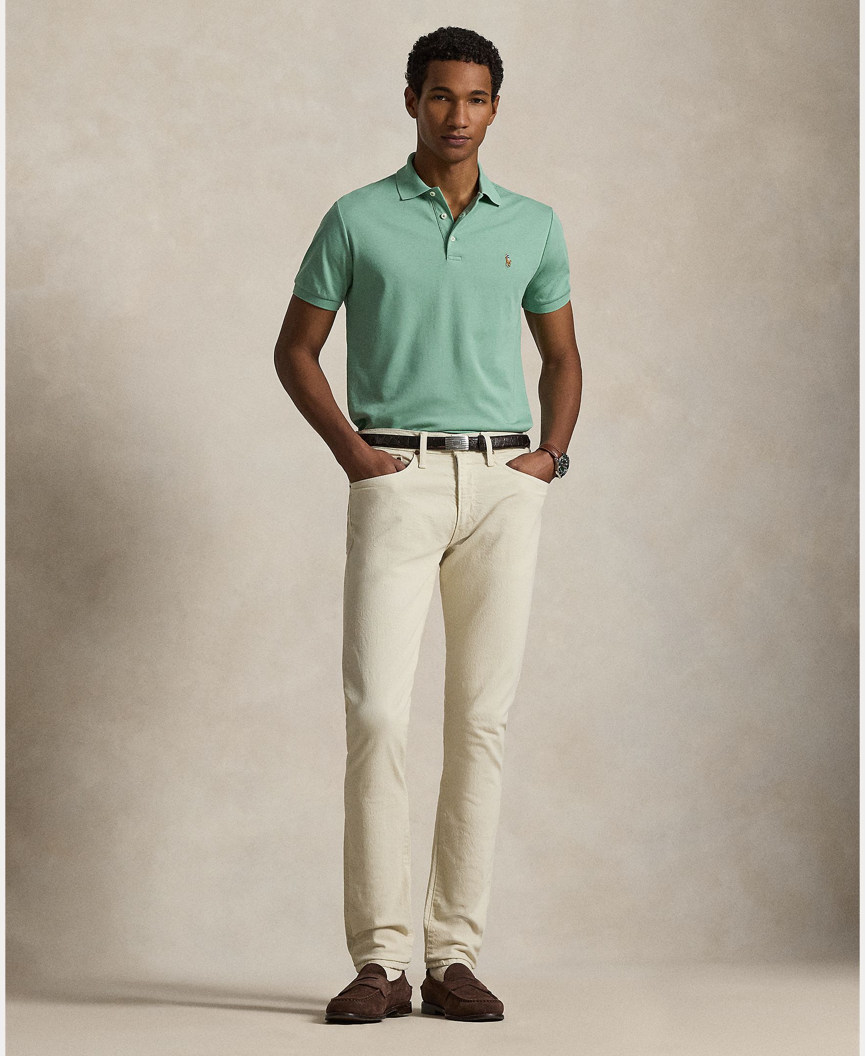 Polo de Algodão Pima Regular fit Verde-menta-7