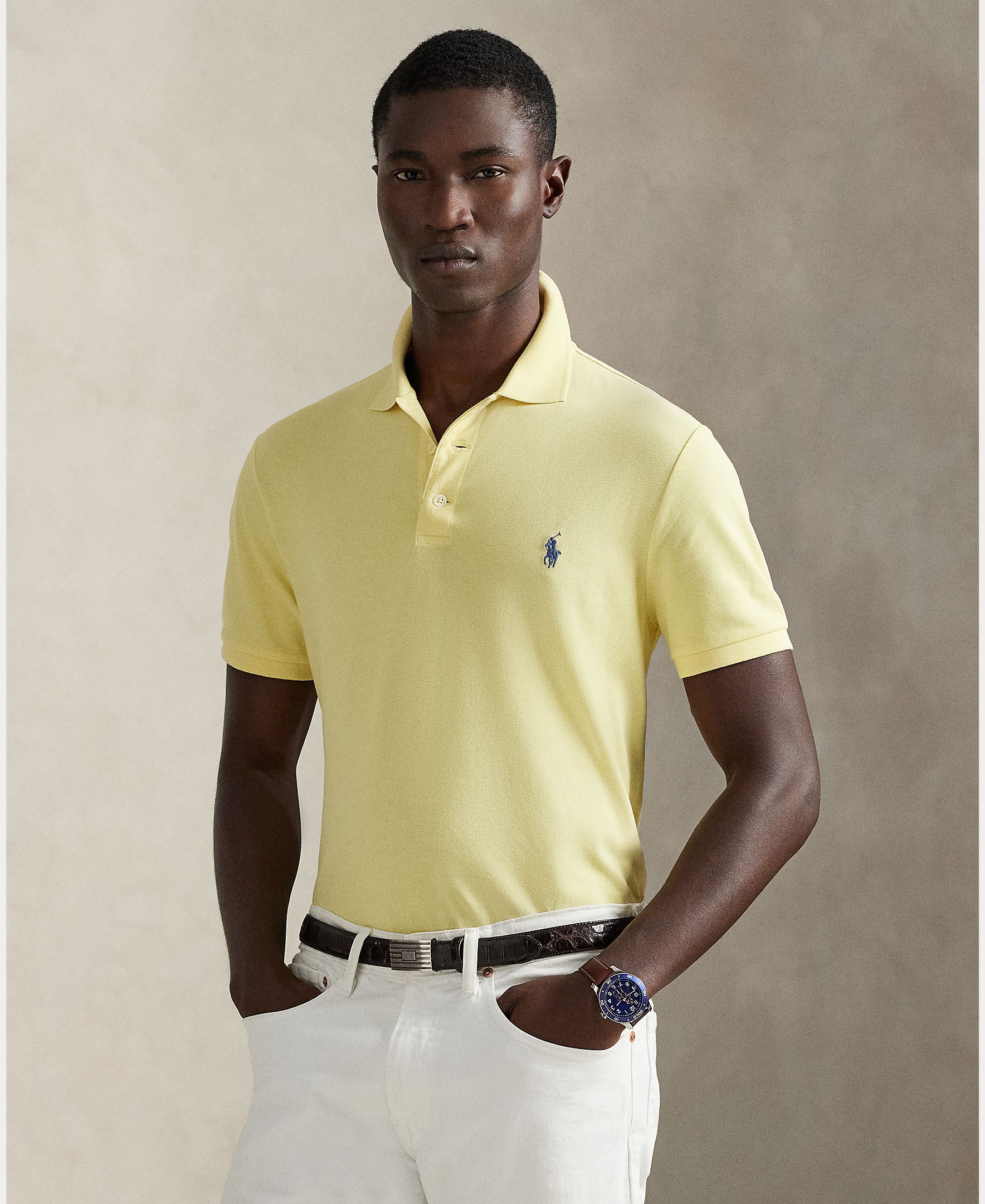 Imagem 0 de Polo de Piqué Elástico Custom Slim Fit