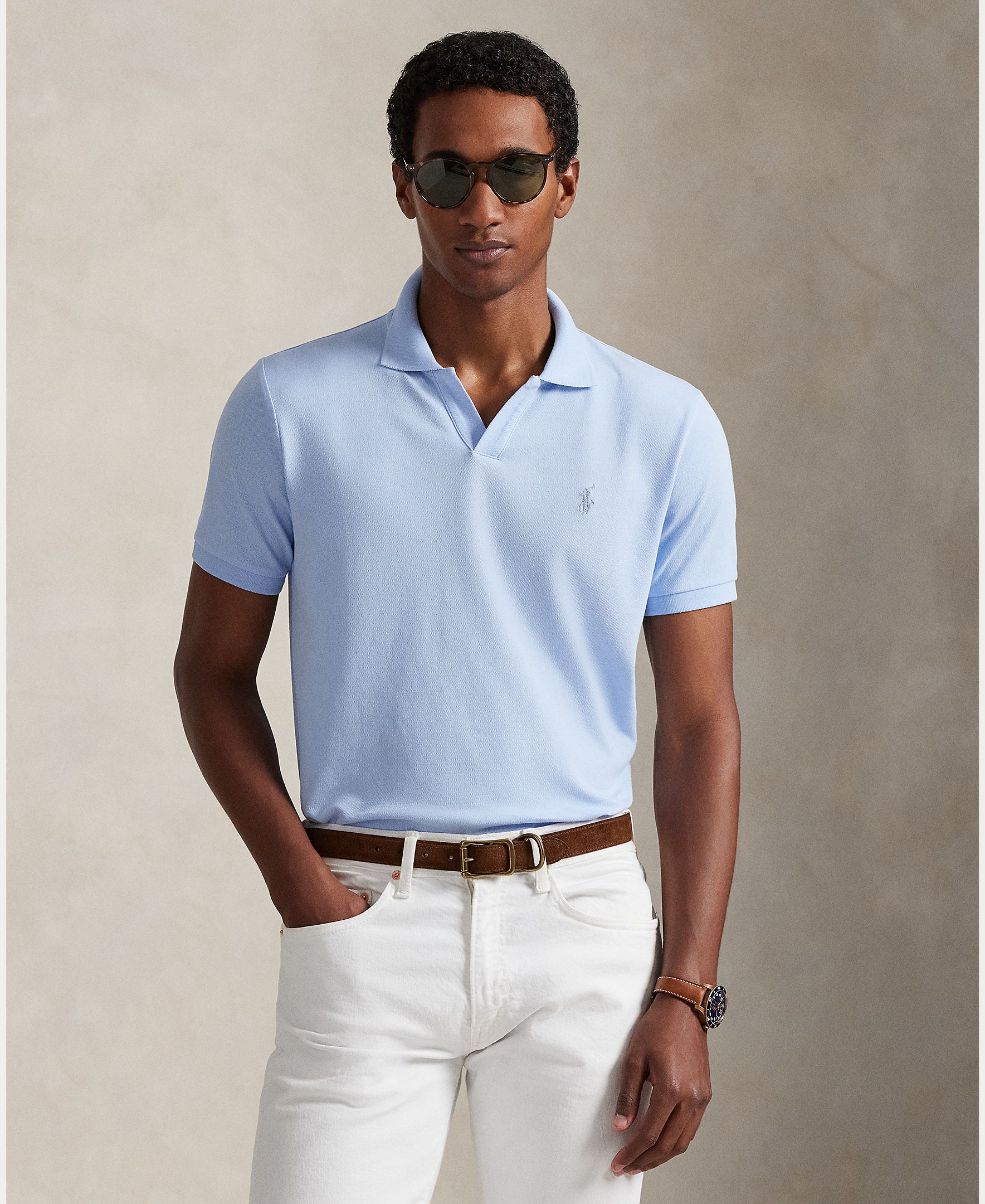 Imagem 0 de Polo de Piqué Elástico Custom Slim Fit