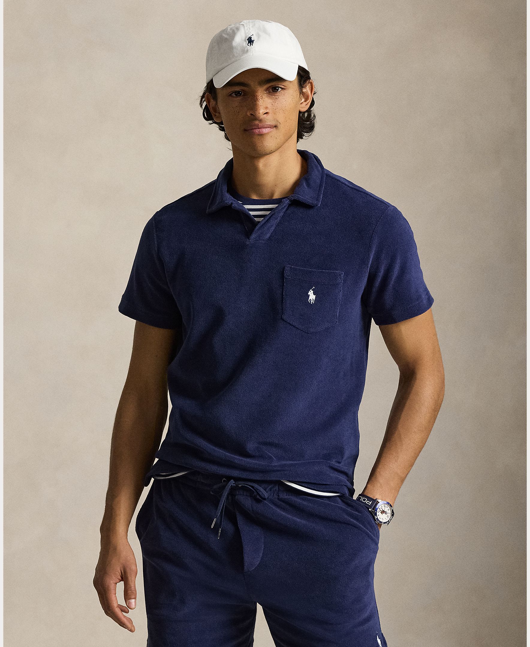 Polo Ralph Lauren - Polo de hombre de algodón con bolsillo en el pecho.