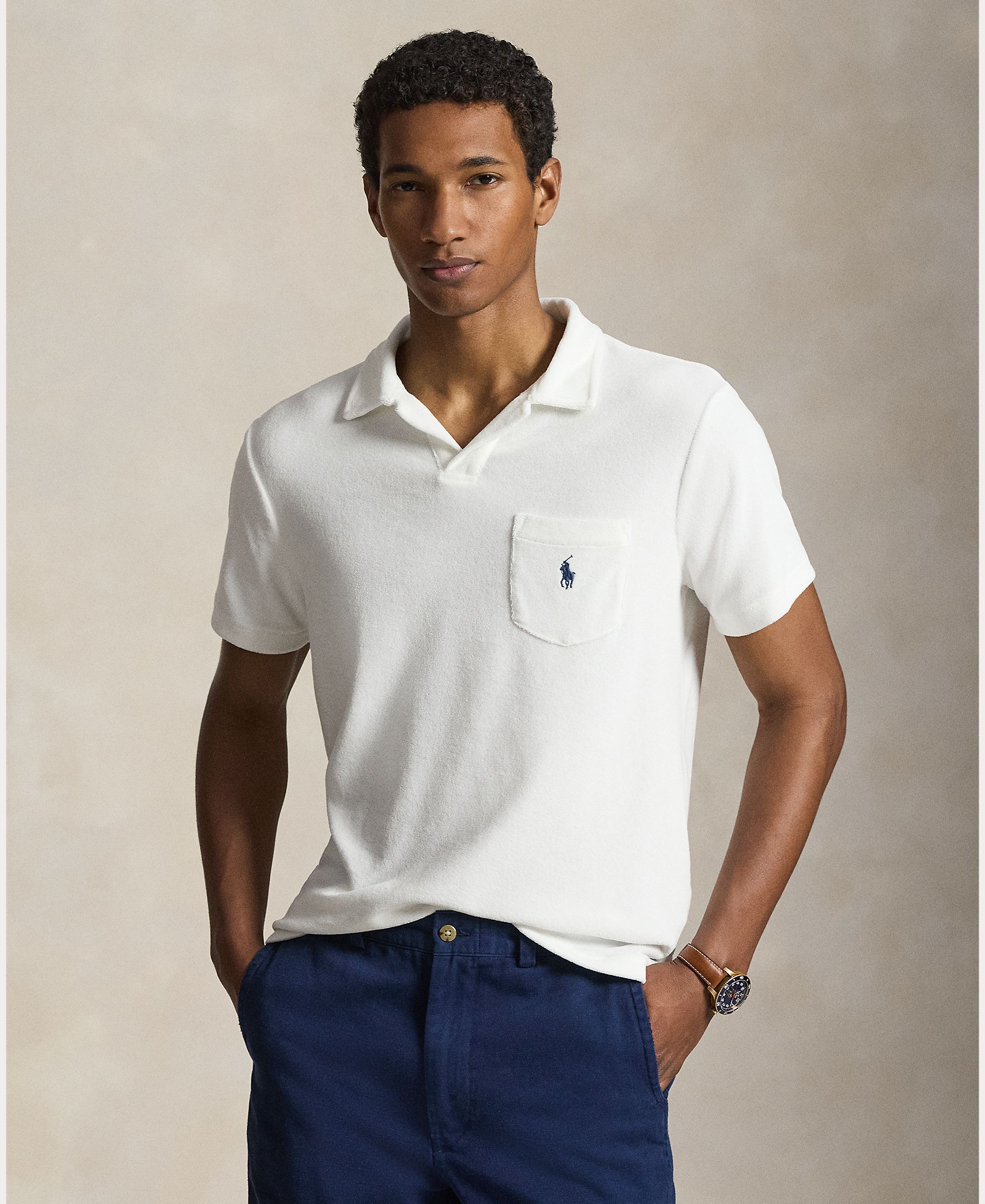 Imagem 0 de Polo de Algodão com Bolso no Peito
