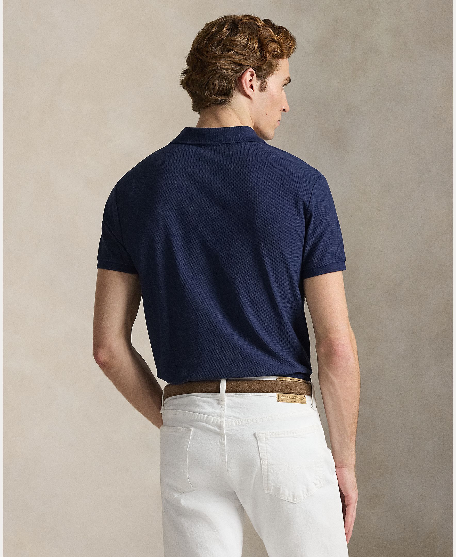 Polo de Piqué com Cavalo Azul-marinho-3
