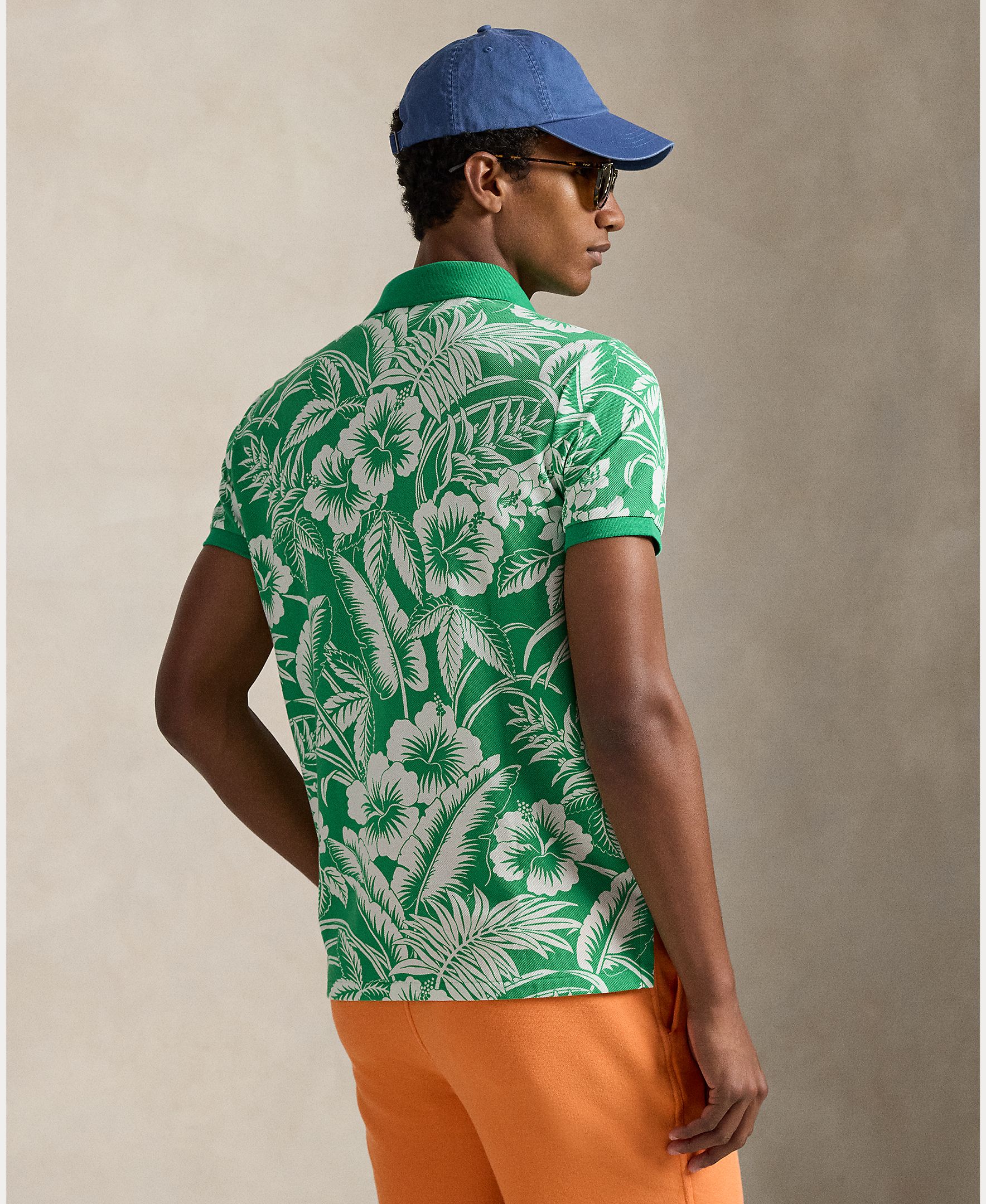 Polo de Piqué Tropical Custom Slim Fit Verde-claro-3