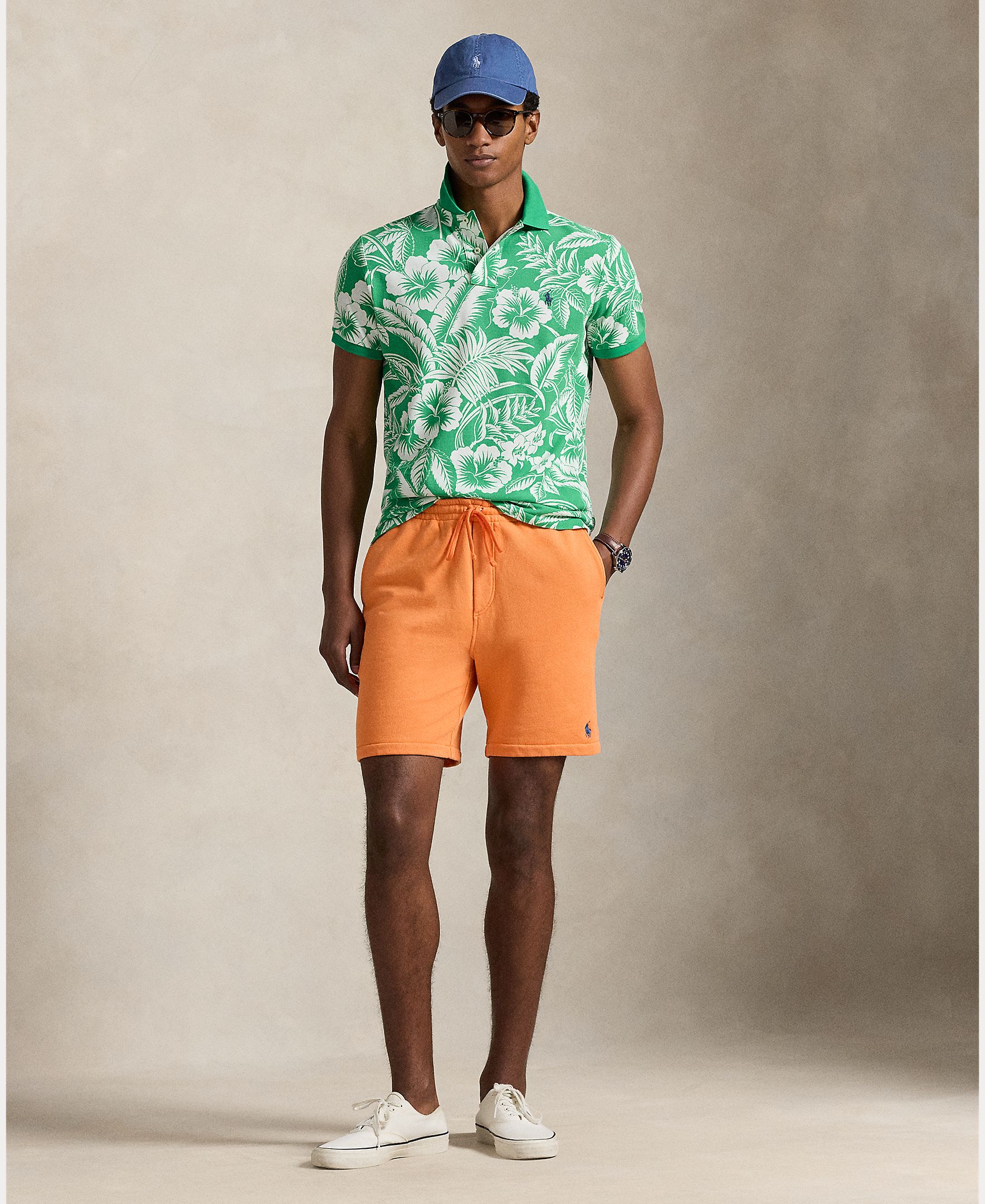 Polo de Piqué Tropical Custom Slim Fit Verde-claro-7