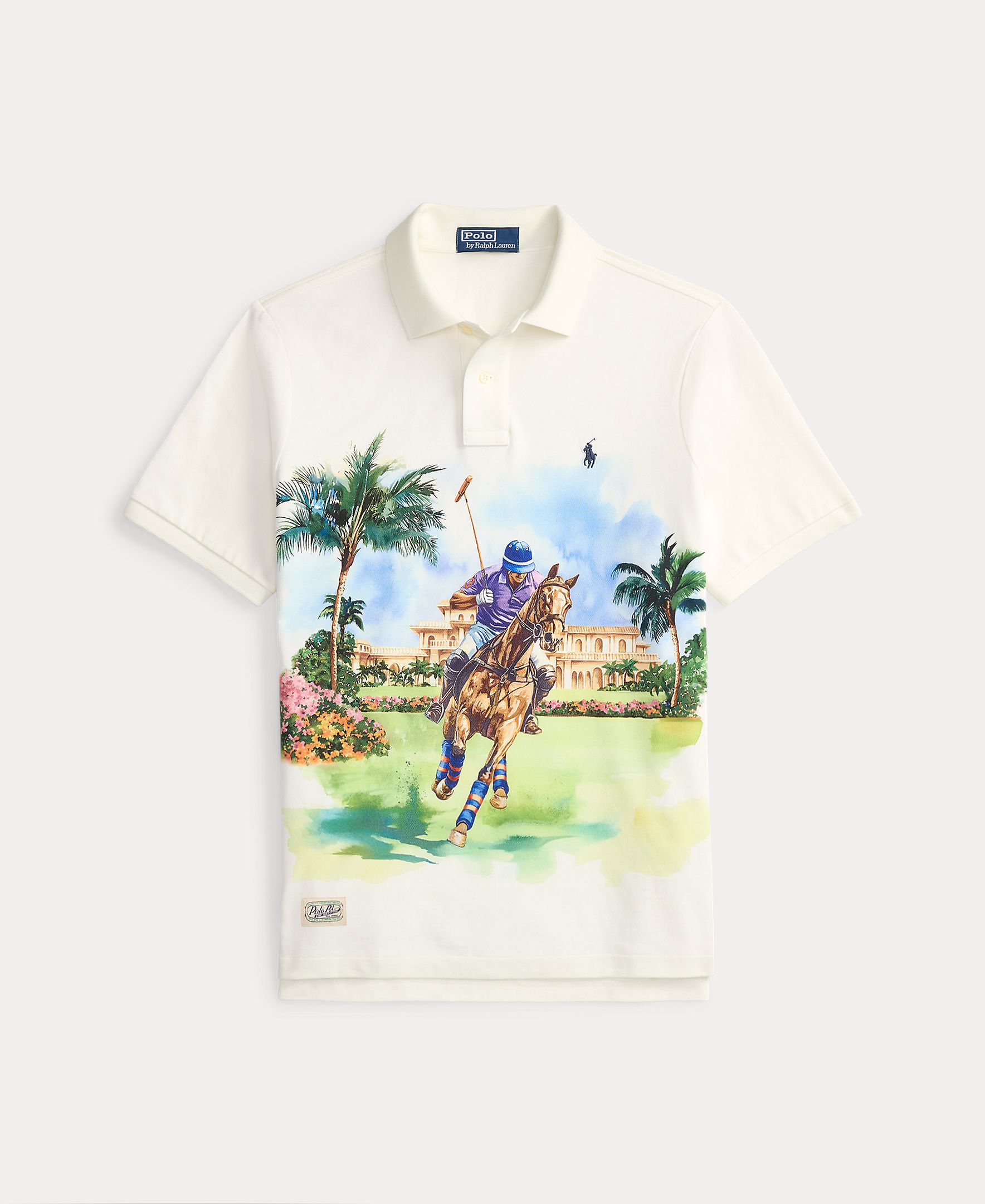 Polo de Algodão com Estampado Multicolor-6