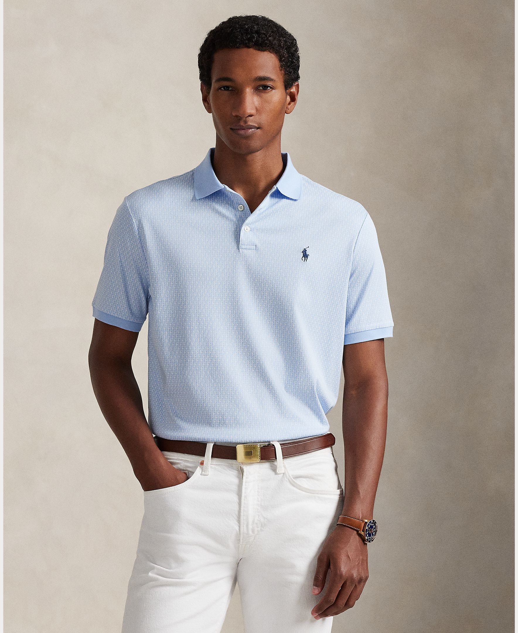 Imagem 0 de Polo de Algodão Suave Custom Slim Fit