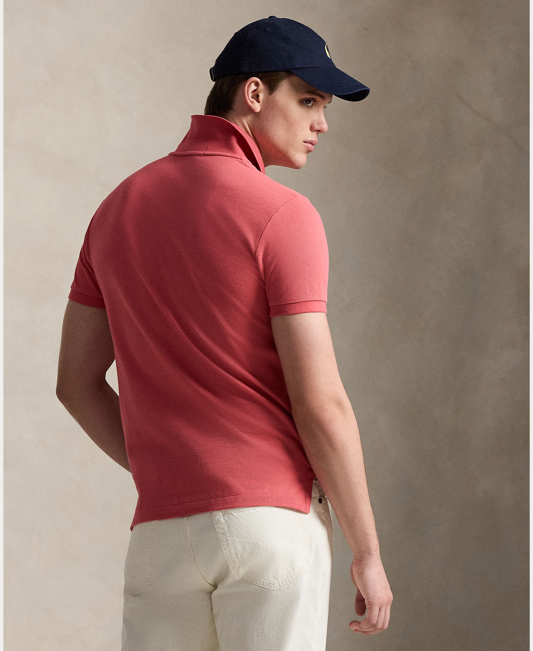 Polo Piqué Slim Fit Cereja-3