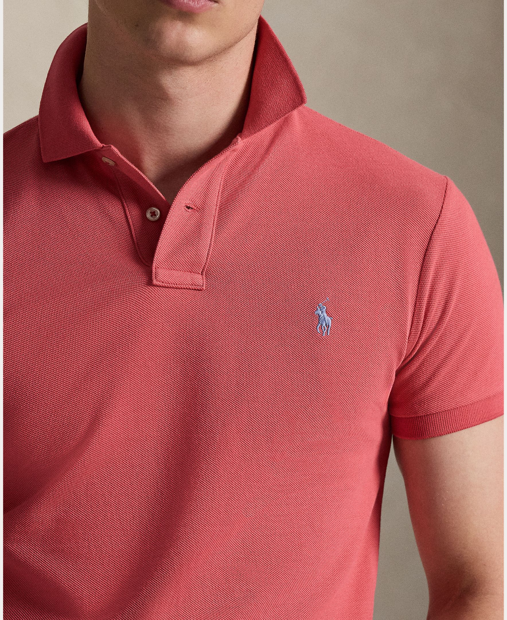 Polo Piqué Slim Fit Cereja-4