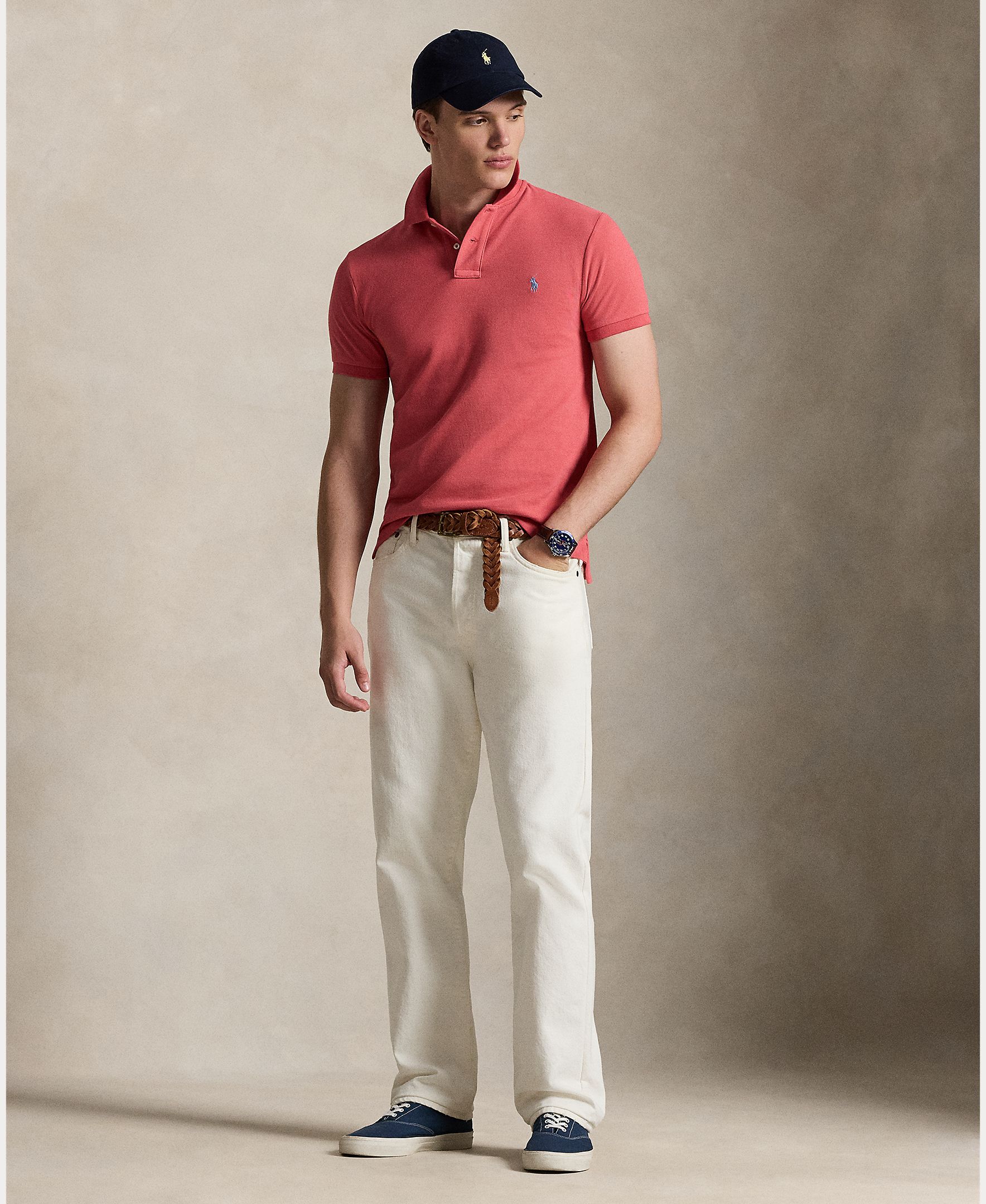 Polo Piqué Slim Fit Cereja-7
