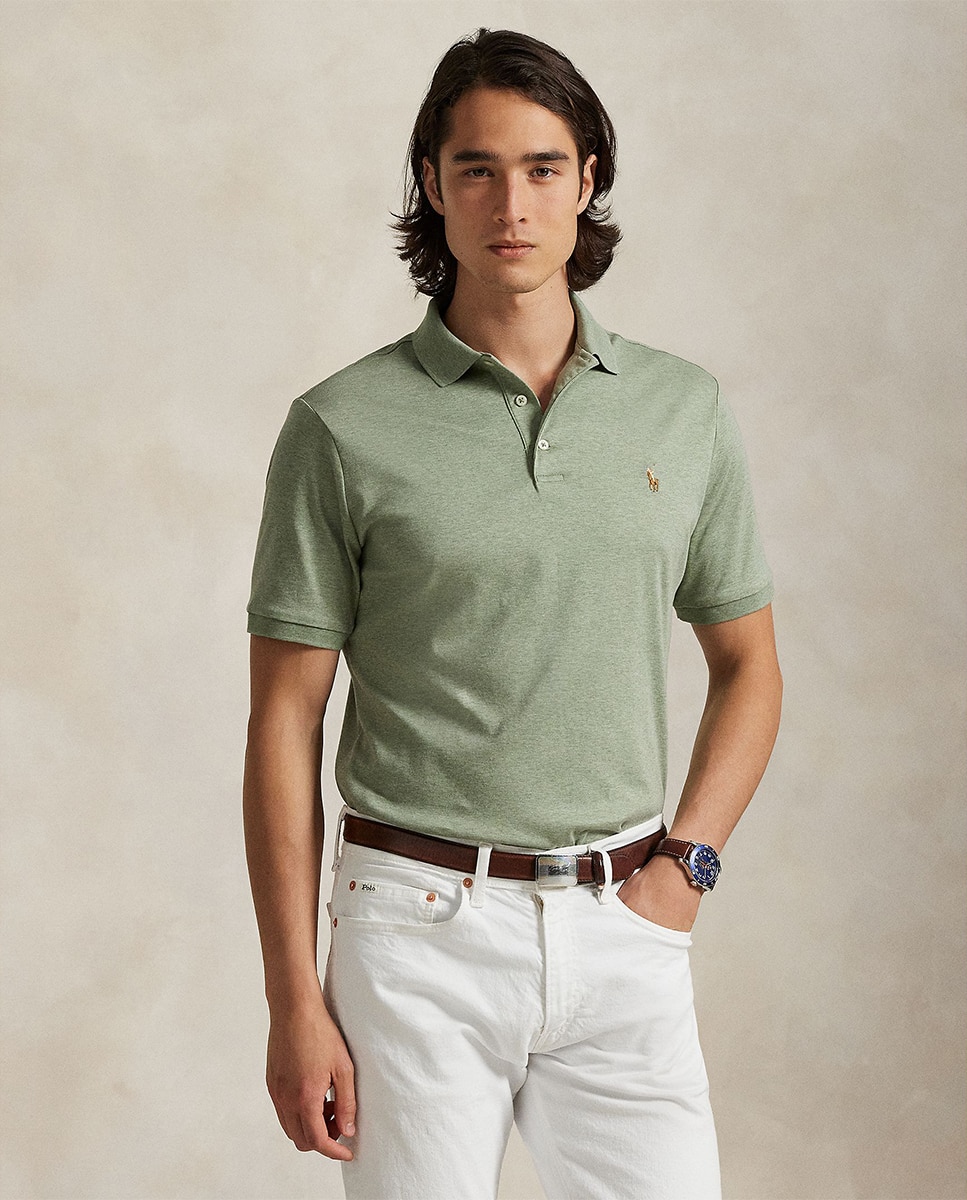 Polo de Algodão Interlock Regular Fit Verde Brisa-1