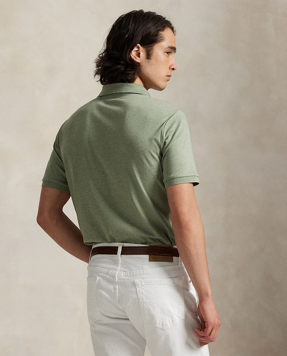 Polo de Algodão Interlock Regular Fit Verde Brisa-2