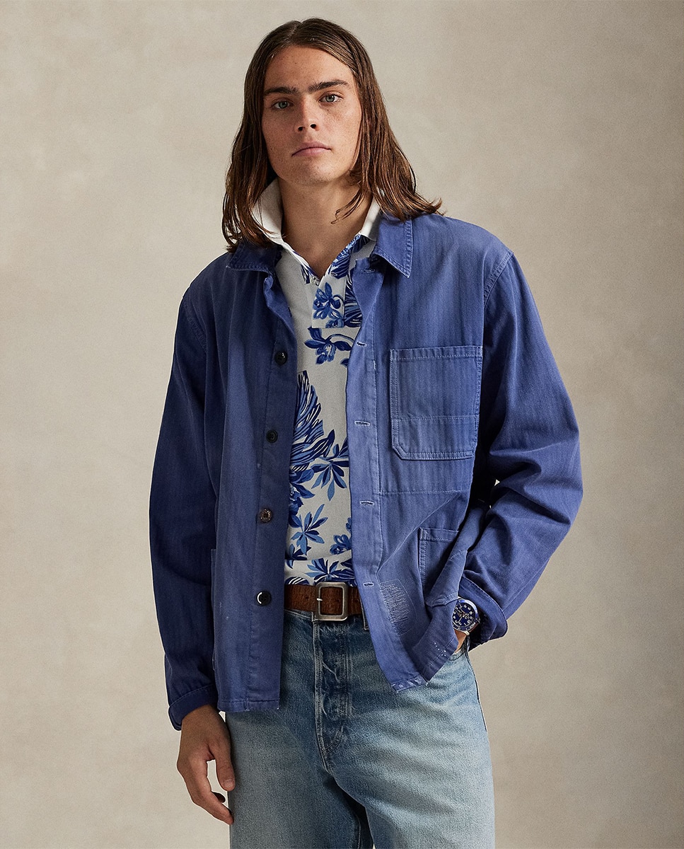 Polo de Piqué Tropical Custom Slim Fit Branco / Azul-4