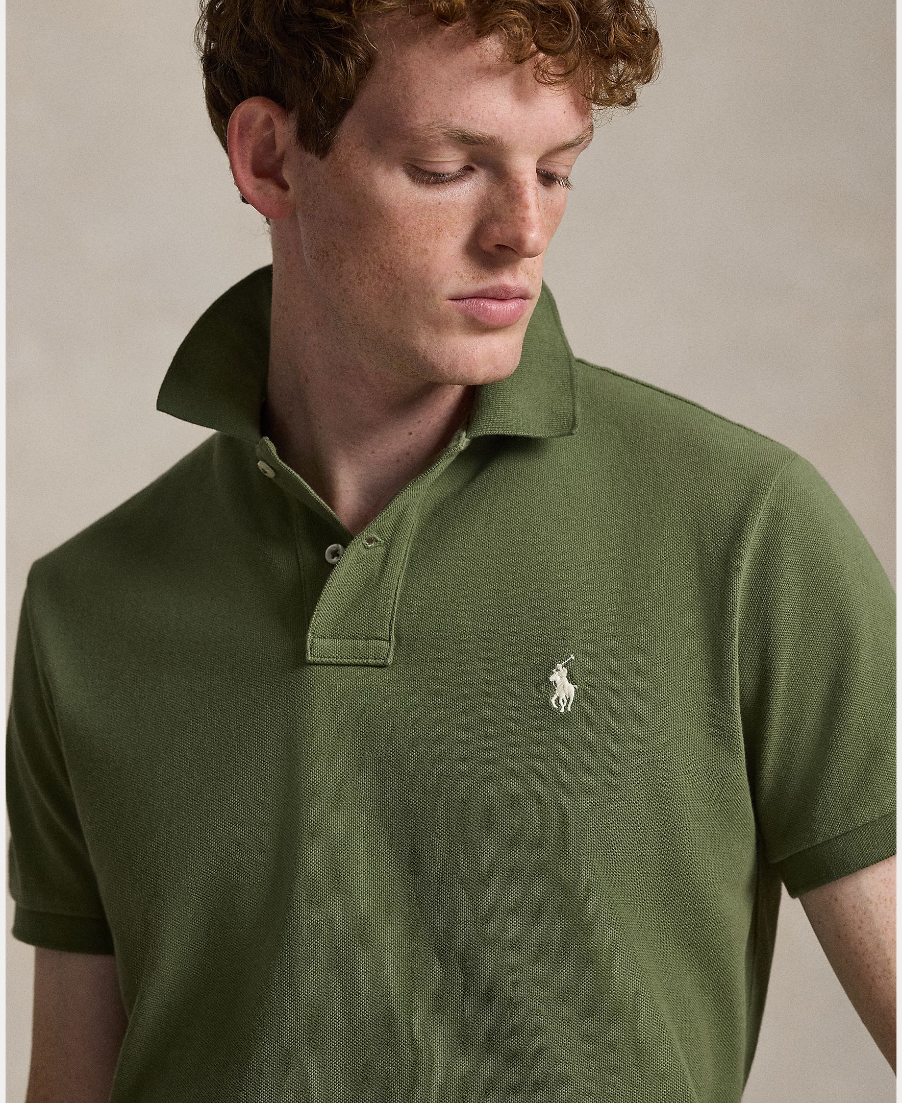 Polo de hombre de piqué Regular fit Verde Oliva Polo Ralph Lauren