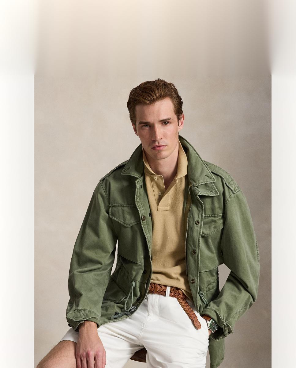 Polo de hombre Slim Fit Vintage Caqui Polo Ralph Lauren - Camel Camel-5