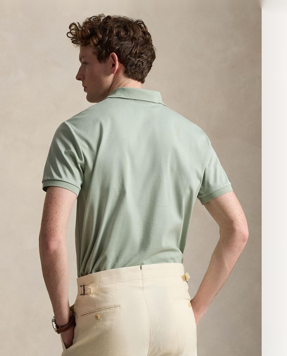 Camiseta de hombre de algodón suave - Polo Ralph Lauren - Verde claro Verde claro-3