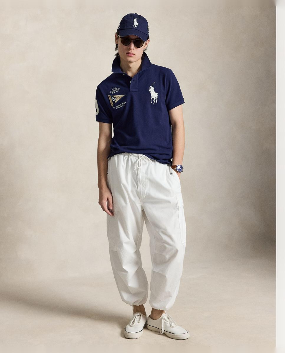 Polo Regular Fit com Big Pony Azul-marinho-6