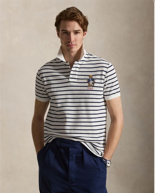 Polo de hombre Regular Fit con Polo Bear Azul marino