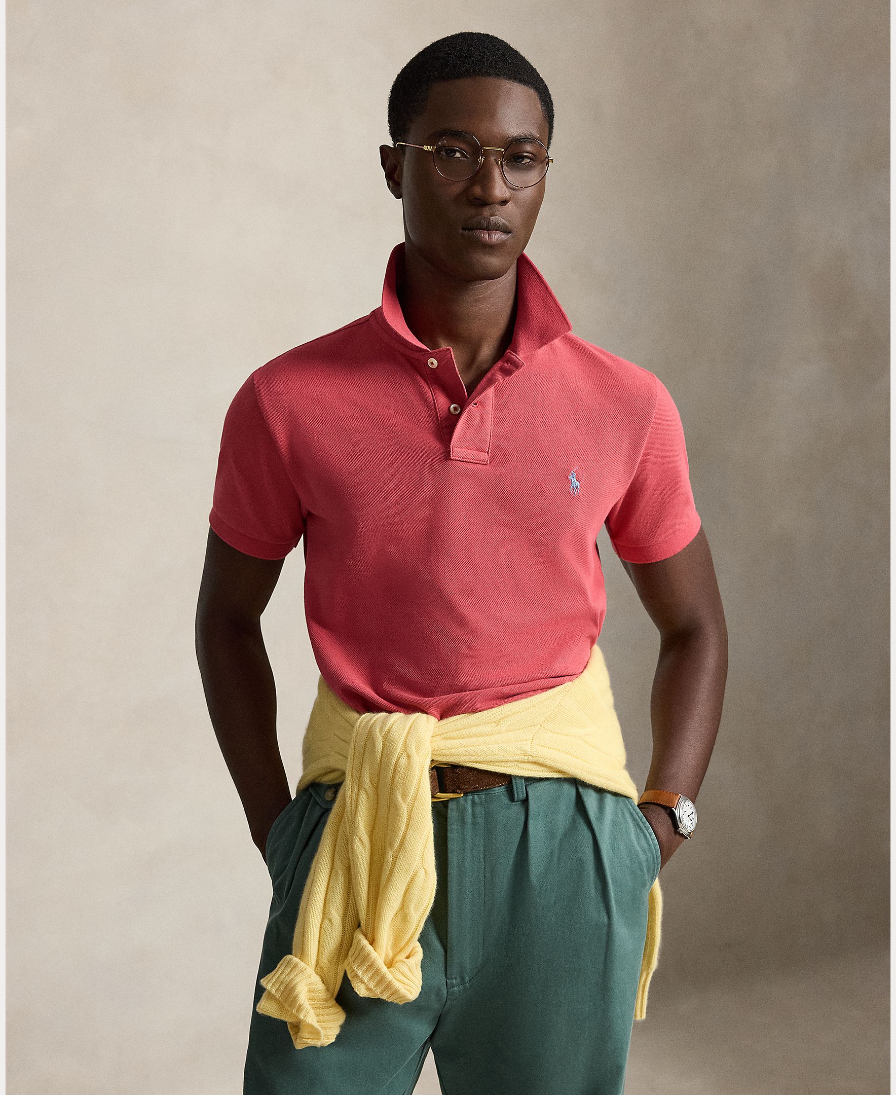 Imagem 0 de Polo Slim Fit de Algodão