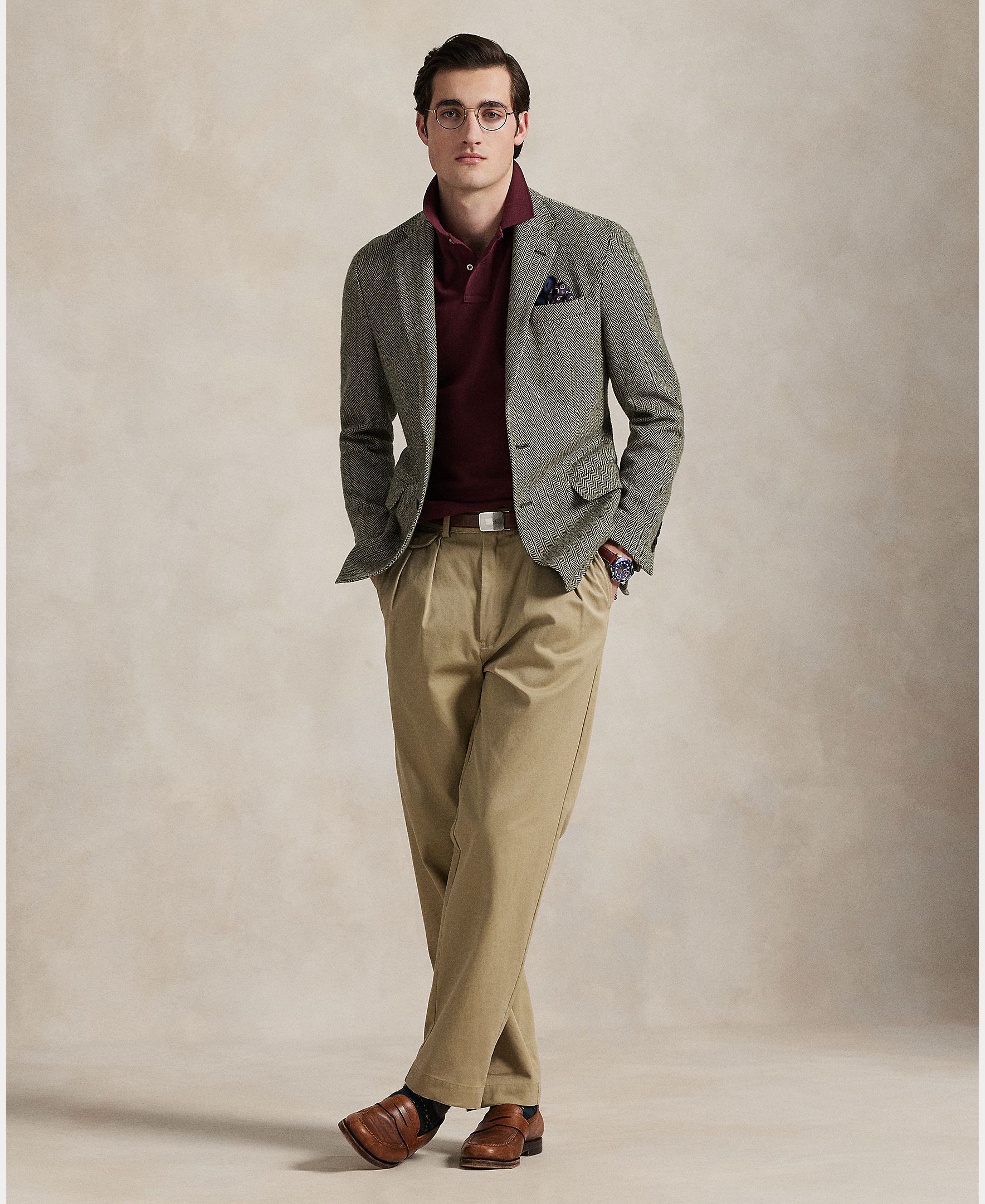 Polo Regular Fit de Algodão Grená-6